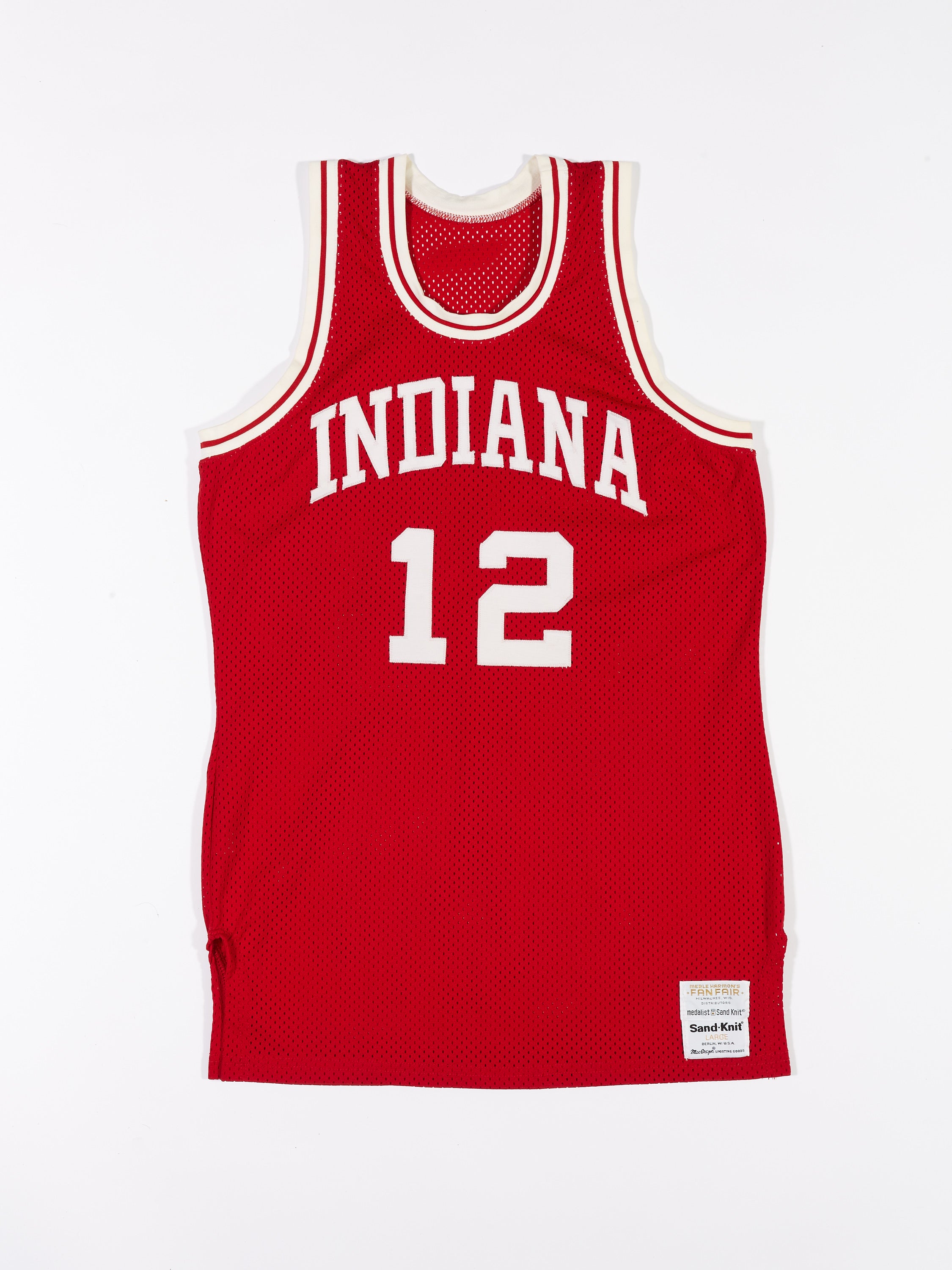 80's Indiana Hoosier Steve Alford NCAA Jersey in a vintage style from thrift store Twise Studio