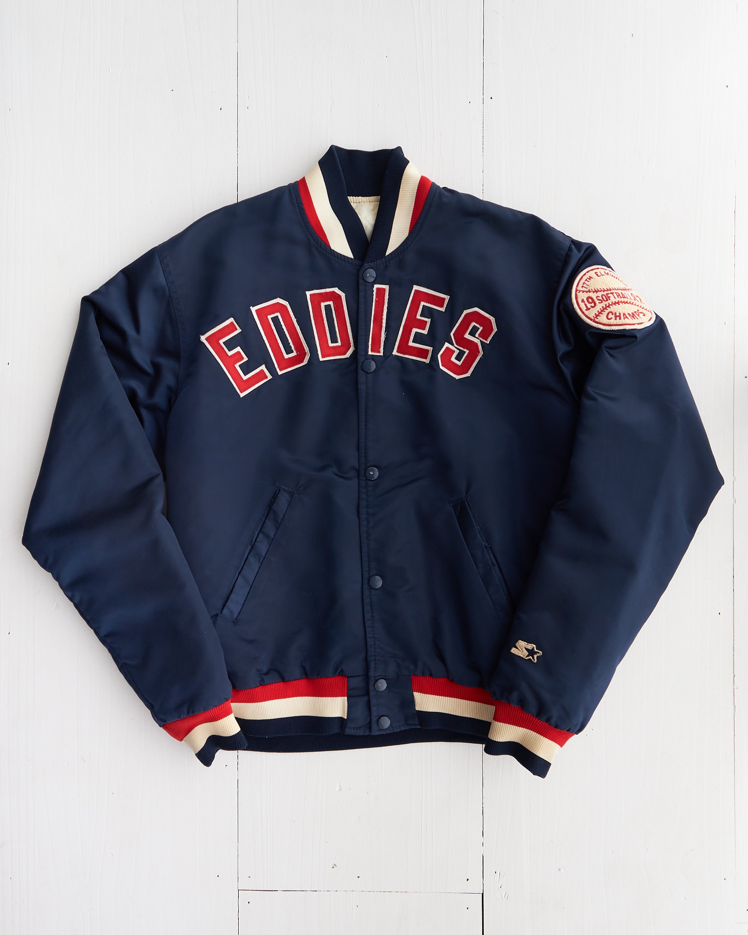 1982 Starter Eddies 77th Elmwood Champs Bomber Jacket