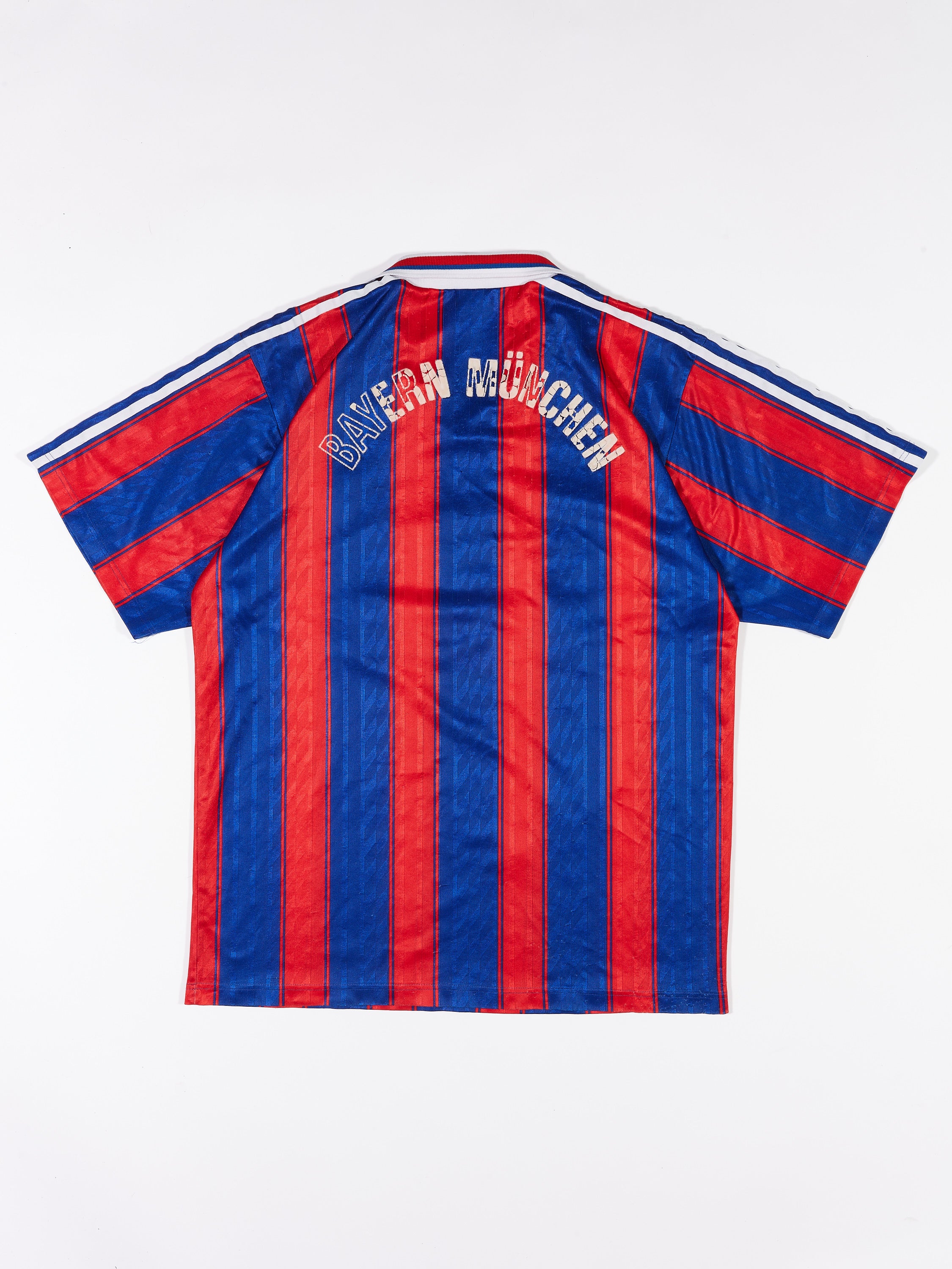 90's Adidas FC Bayern Munich Soccer Jersey in a vintage style from thrift store Twise Studio