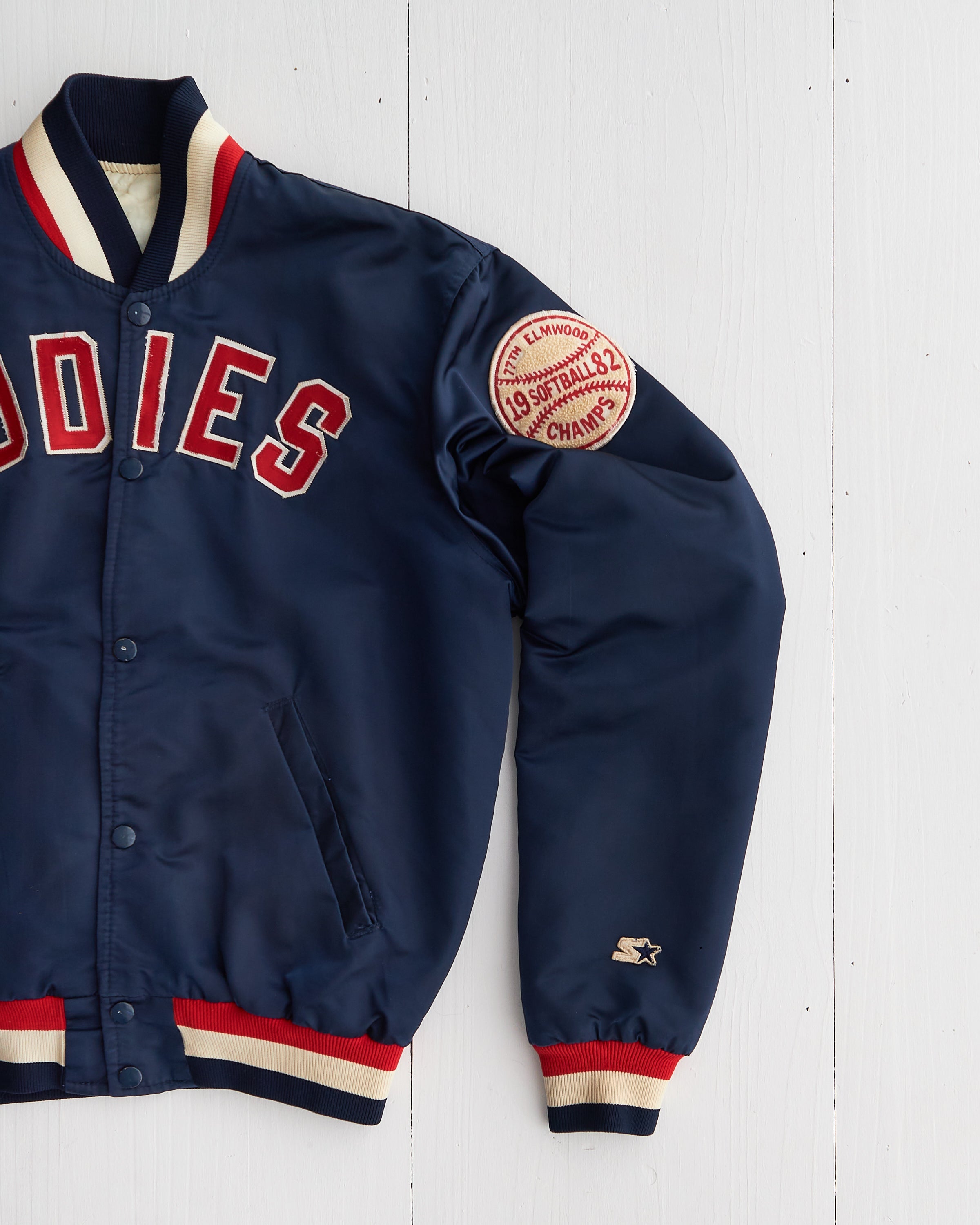 1982 Starter Eddies 77th Elmwood Champs Bomber Jacket
