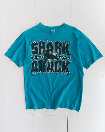 1991 San Jose Shark NHL Turquoise T-shirt