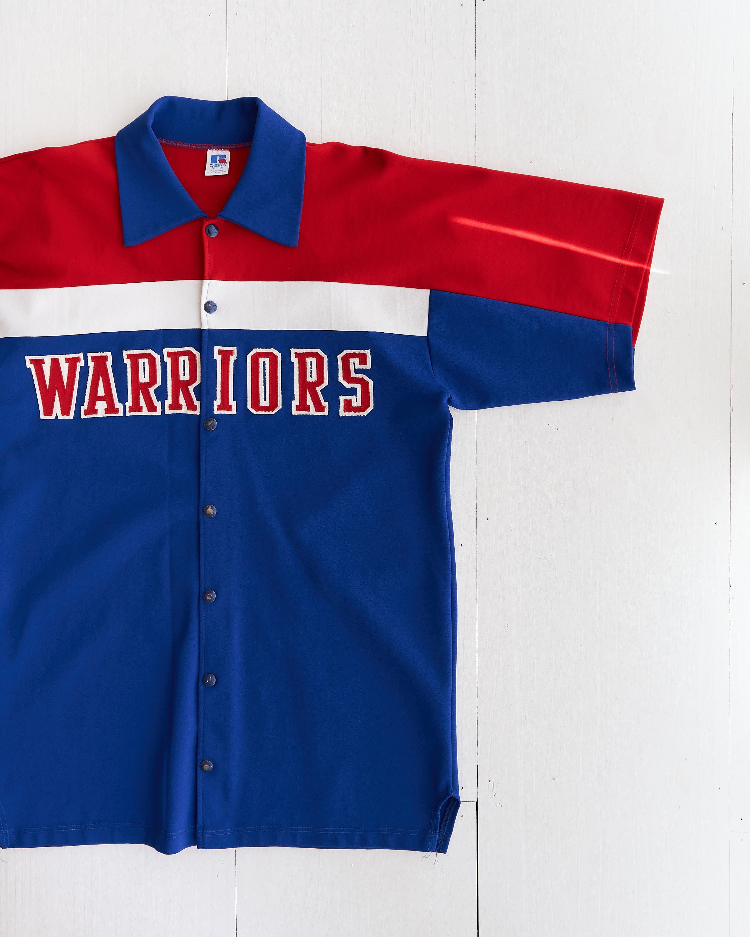 1980's "Warriors" Warmup Jersey by Russell Athletic