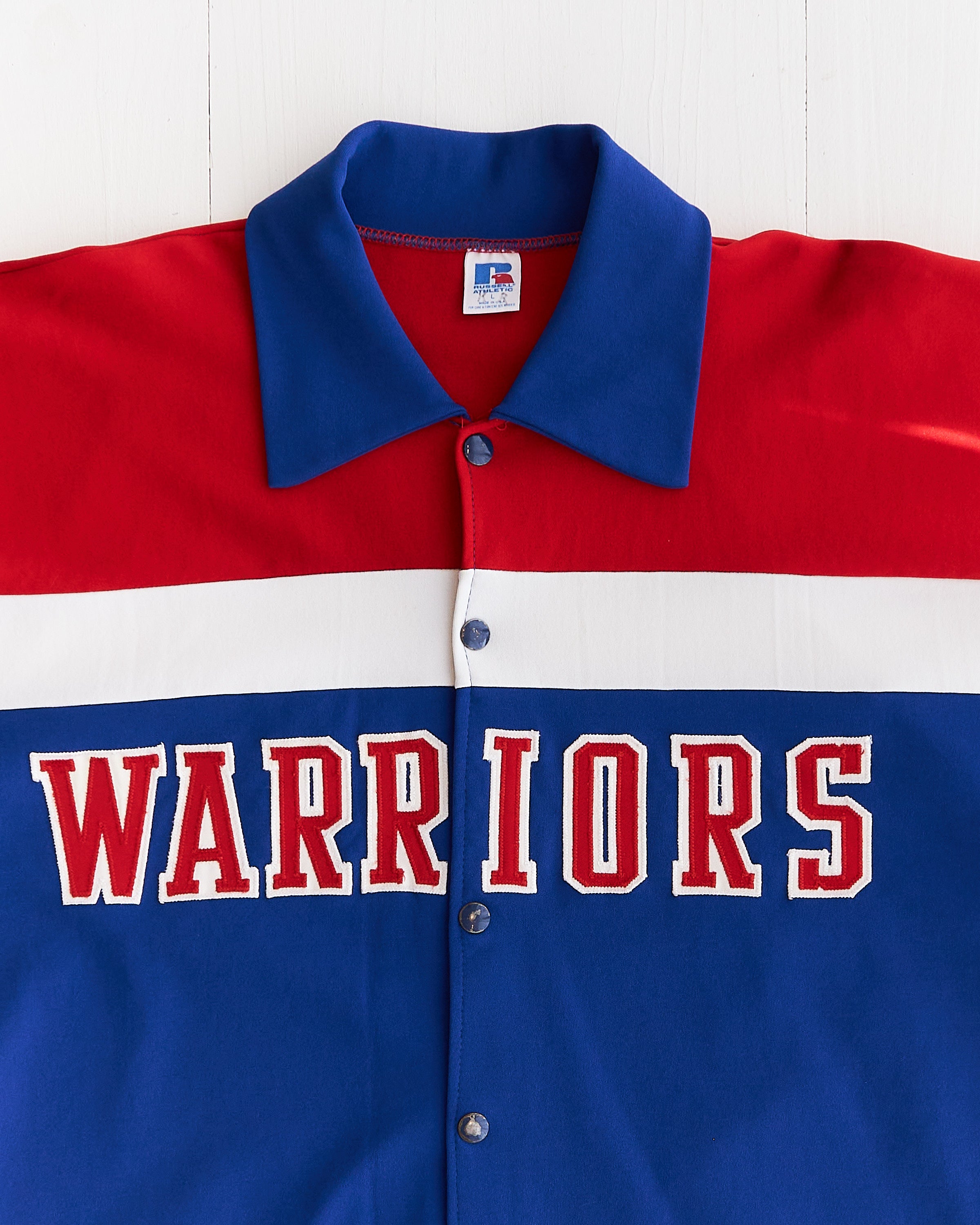 1980's "Warriors" Warmup Jersey by Russell Athletic