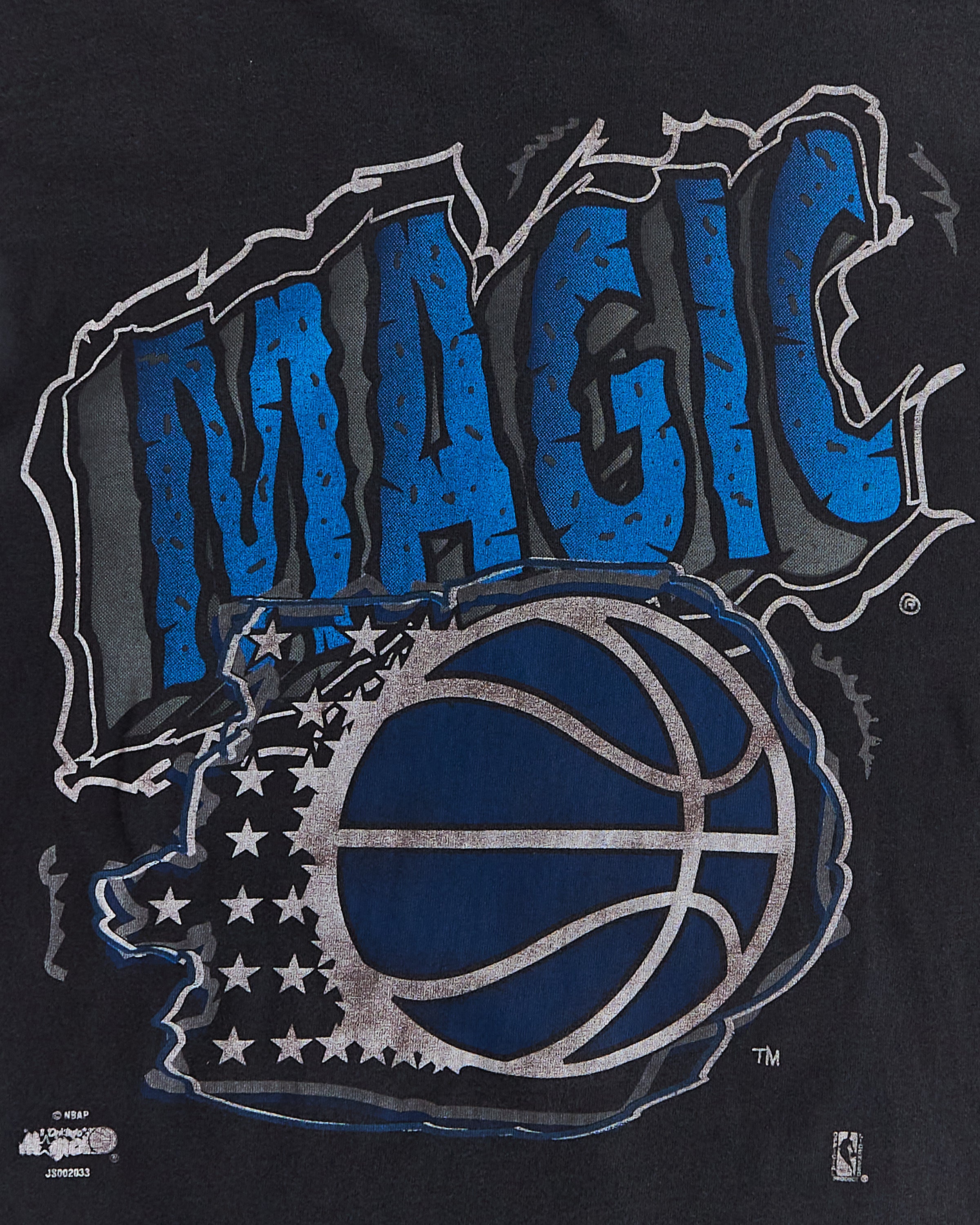 1990's Orlando Magic Black Faded T-shirt