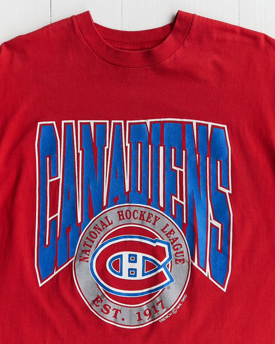 1990 Montreal Canadiens Red T-shirt