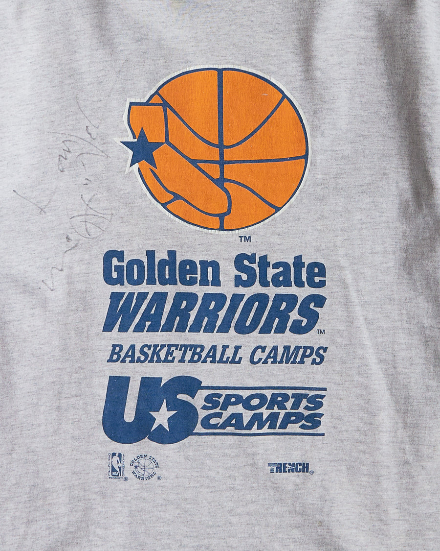 Golden State Warriors Autographed Signed Basketball Camps T-shirt