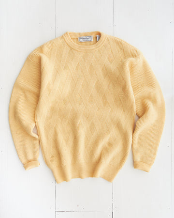 YSL Yves Saint Lauren Yellow Knit Sweater