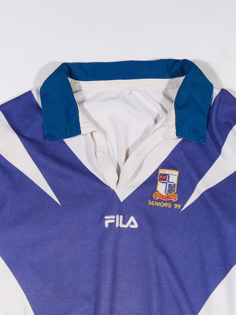Late 90's Fila High School Soccer Jersey in a vintage style from thrift store Twise Studio