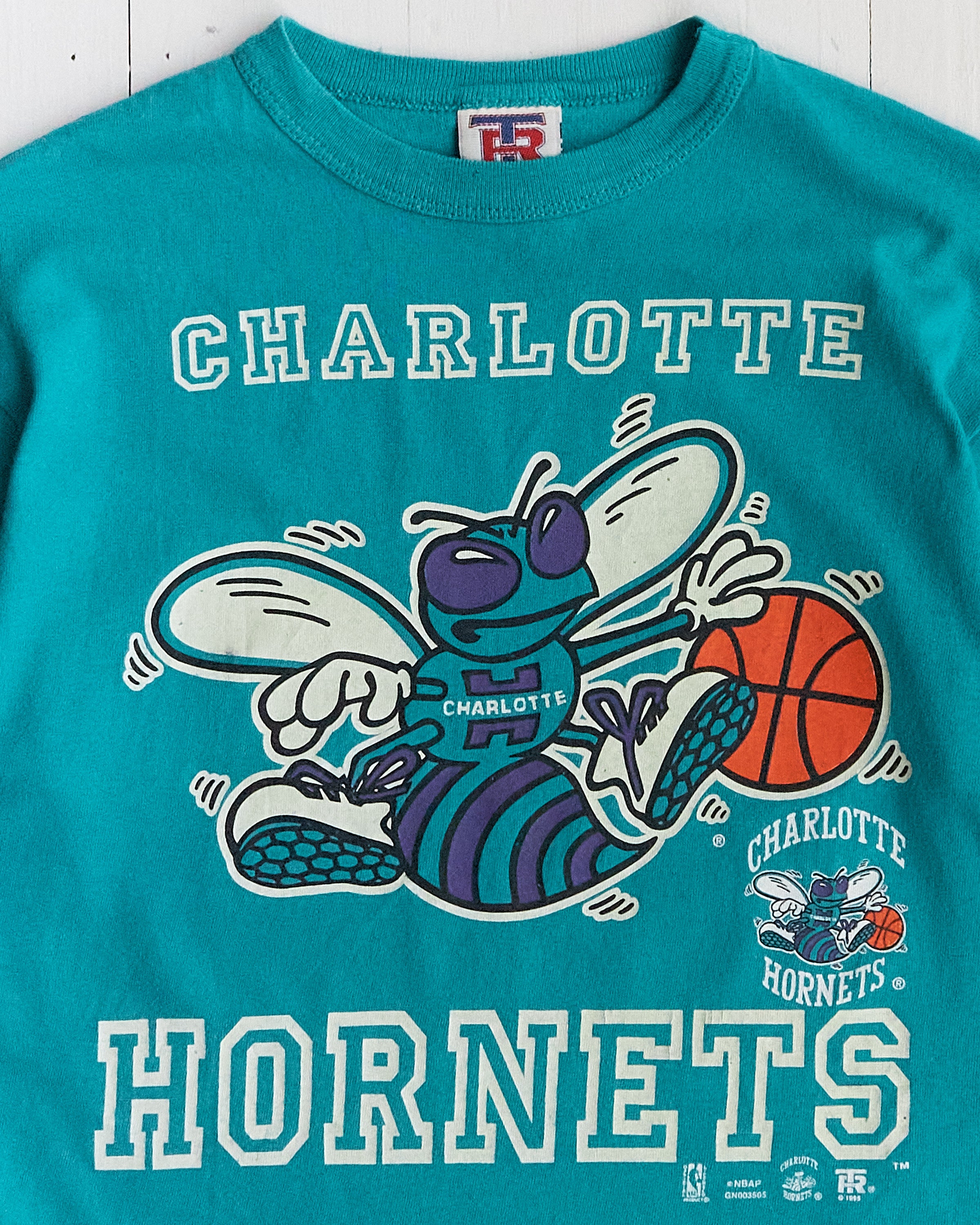 1990's Charlotte Hornets Turquoise T-shirt