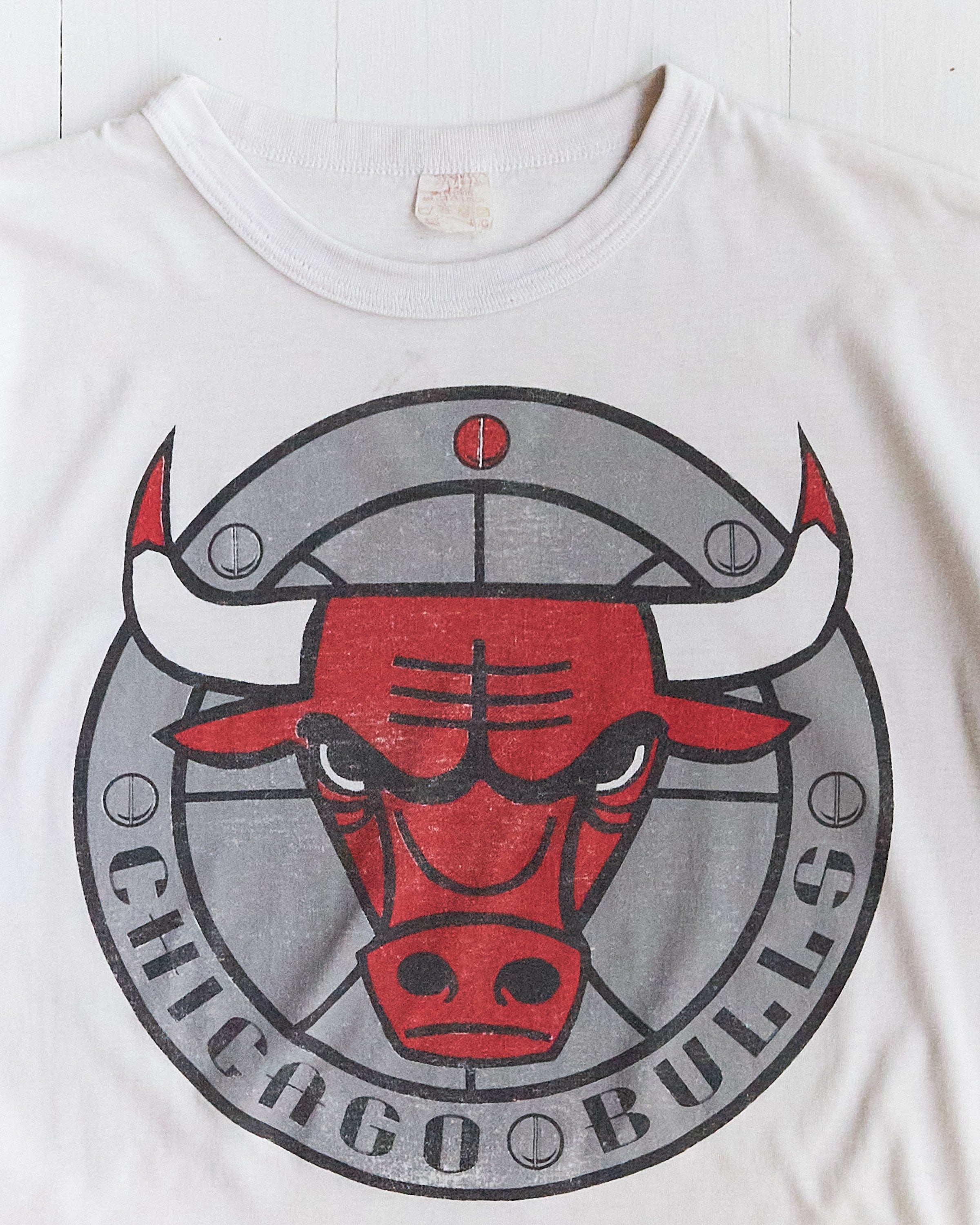 Chicago Bulls Big Logo White T-shirt