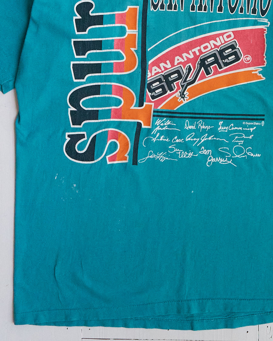 1991-1992 San Antonio Spurs Fiesta-Colored T-shirt