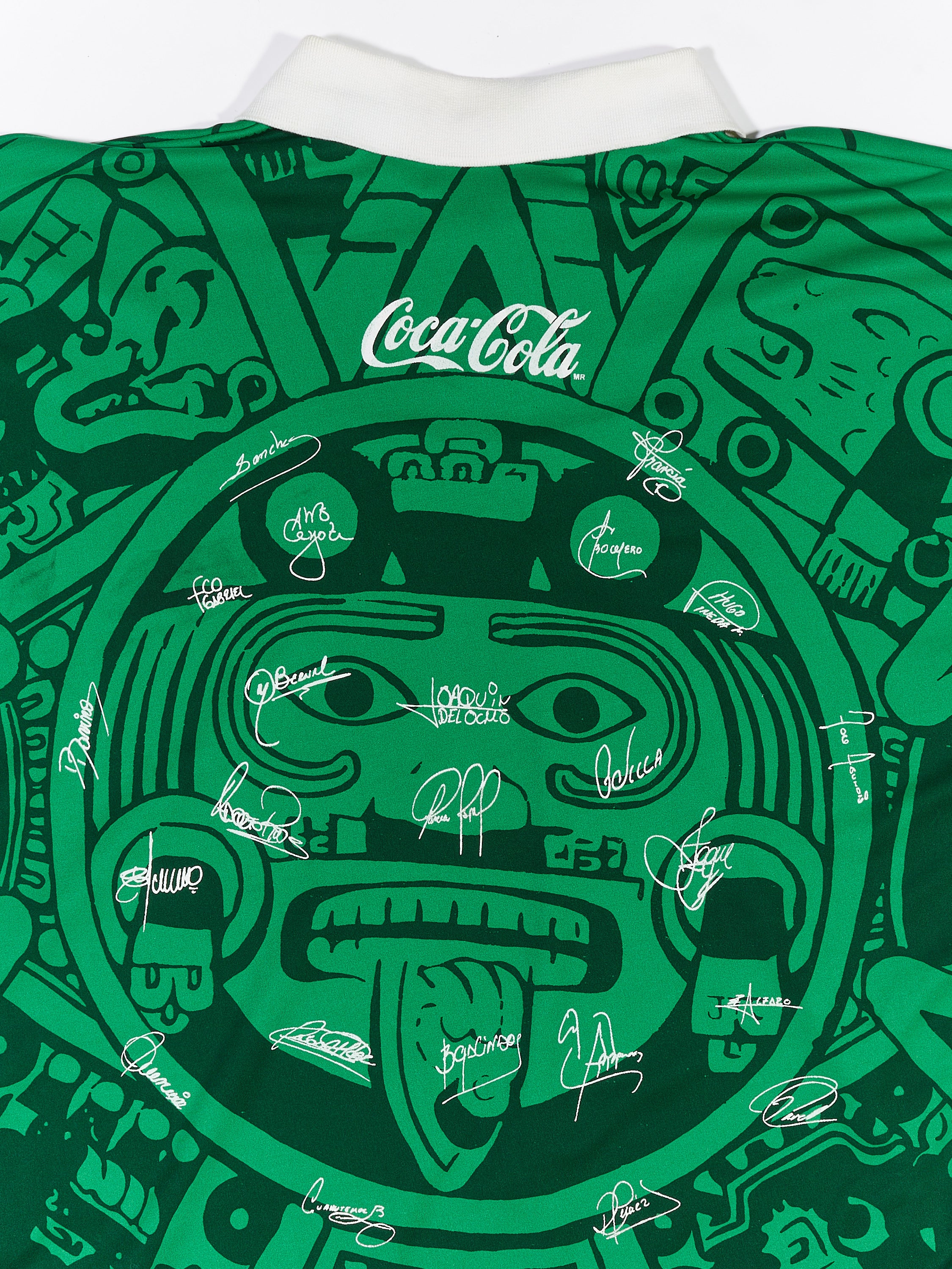 Late 90's Mexico World Cup Soccer Jersey in a vintage style from thrift store Twise Studio