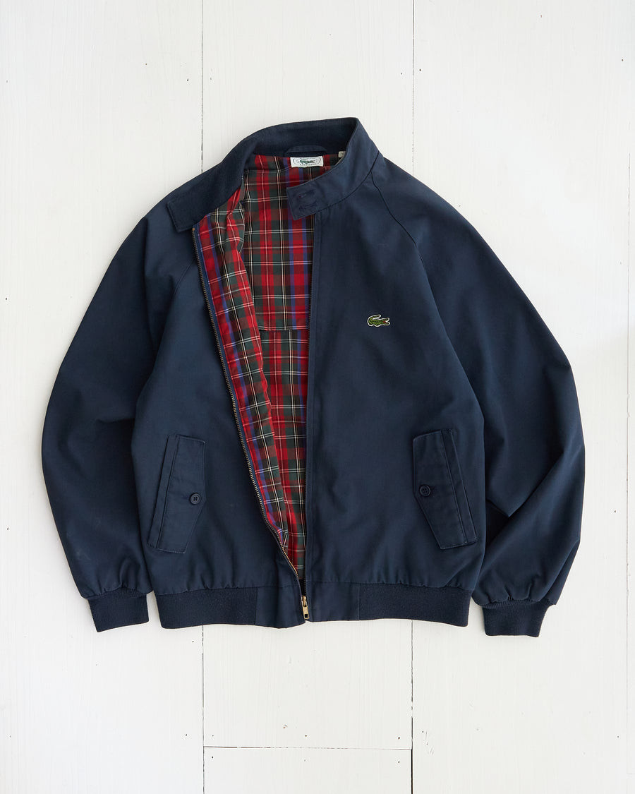 1990's Izod Lacoste navy blue Harrington Jacket