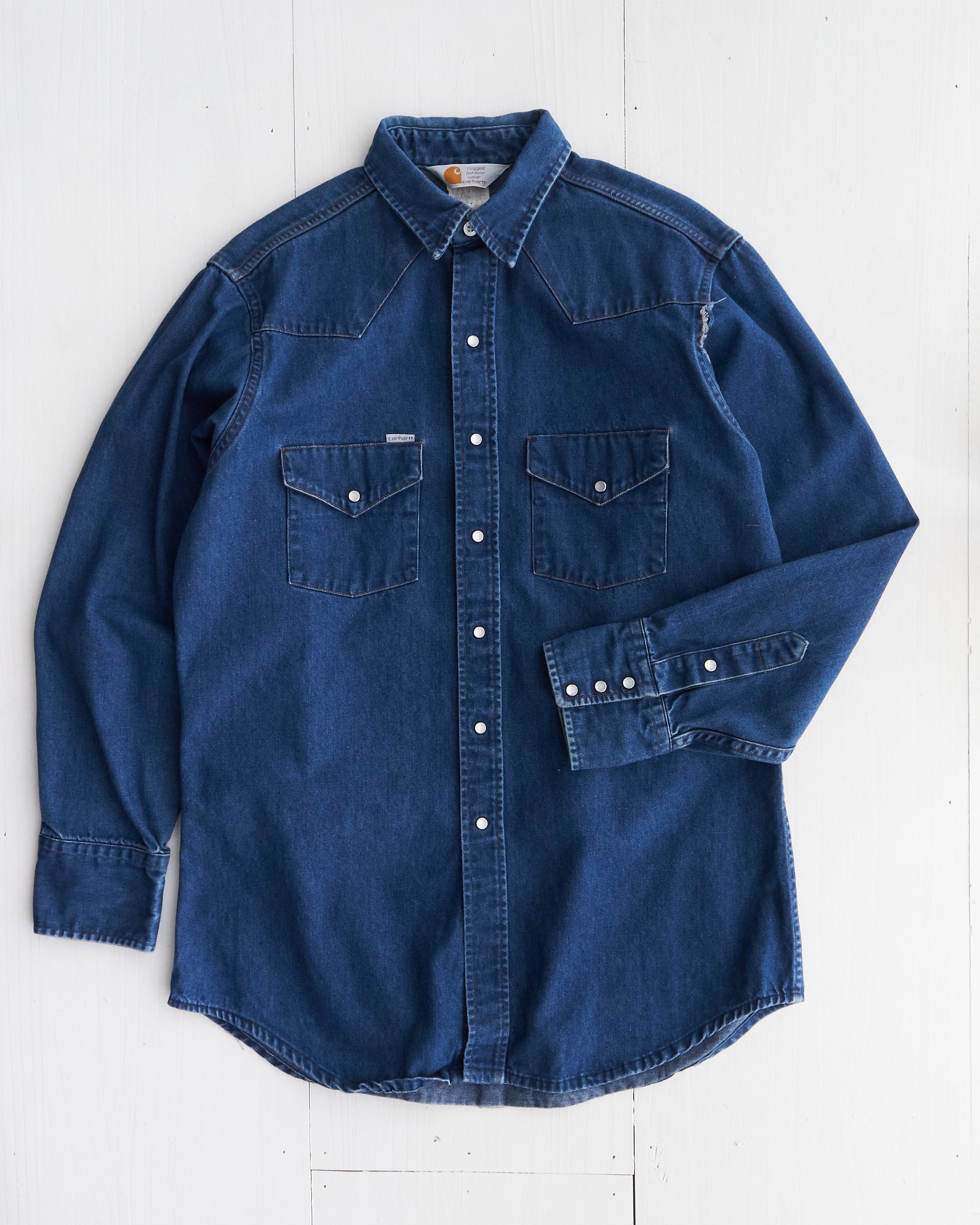1993 Carhartt Rugged Outdoor Wear Denim Button Up