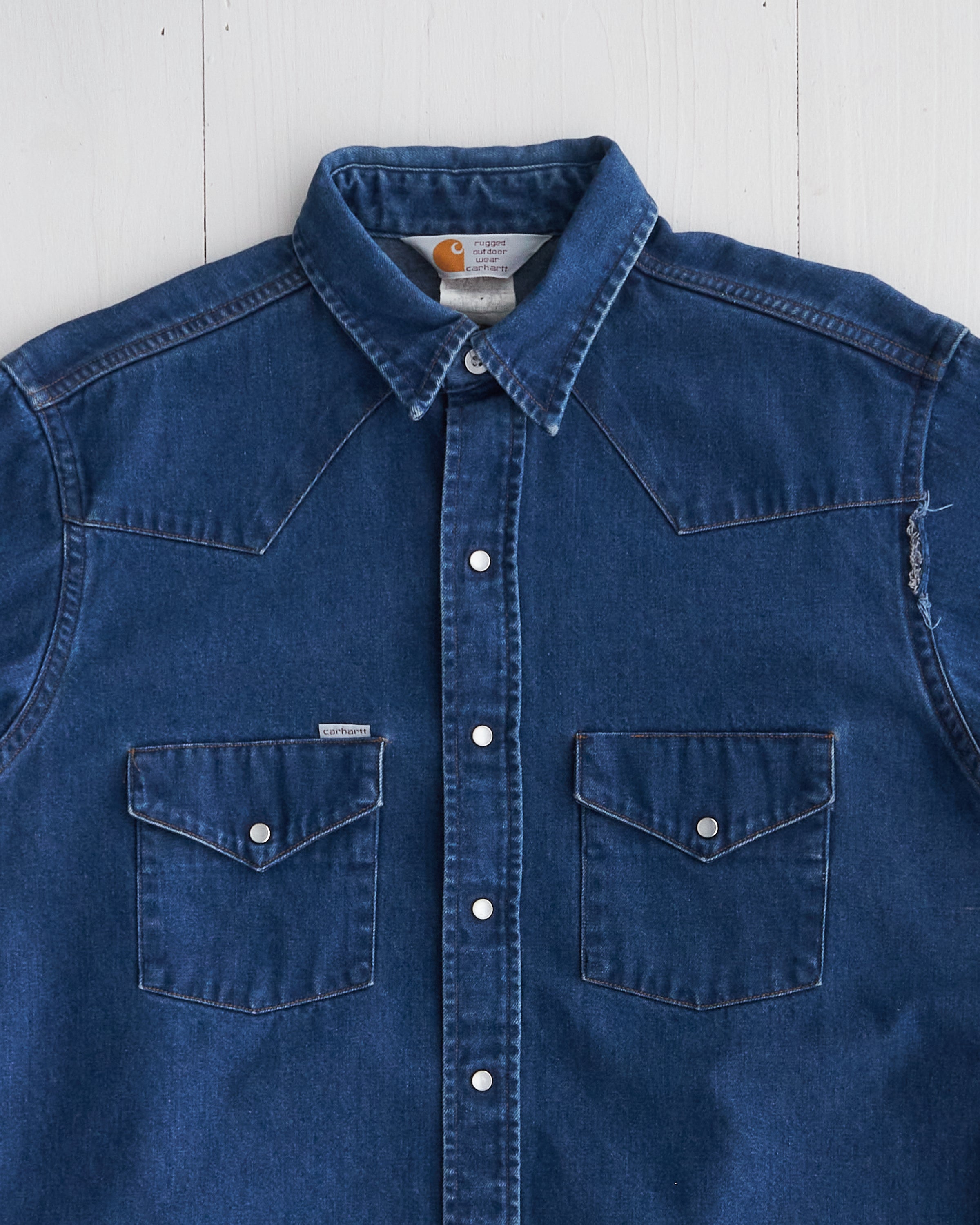 1993 Carhartt Rugged Outdoor Wear Denim Button Up