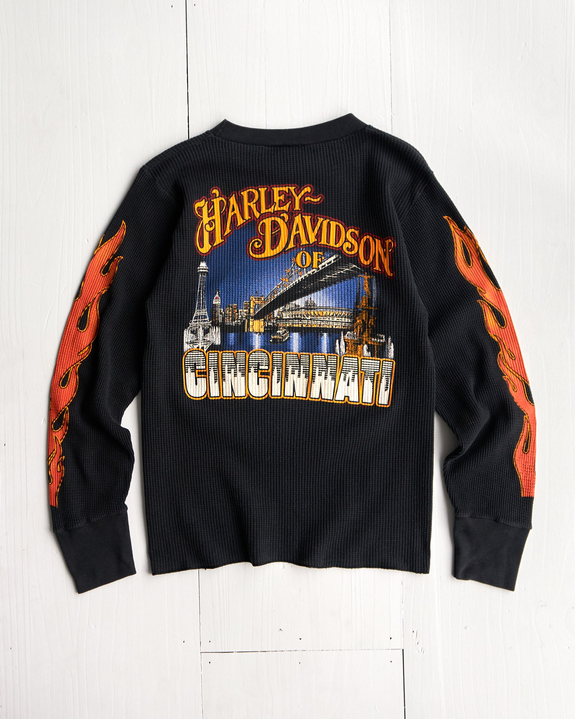 1980's Harley-Davidson Cincinnati Thermal Long Sleeve