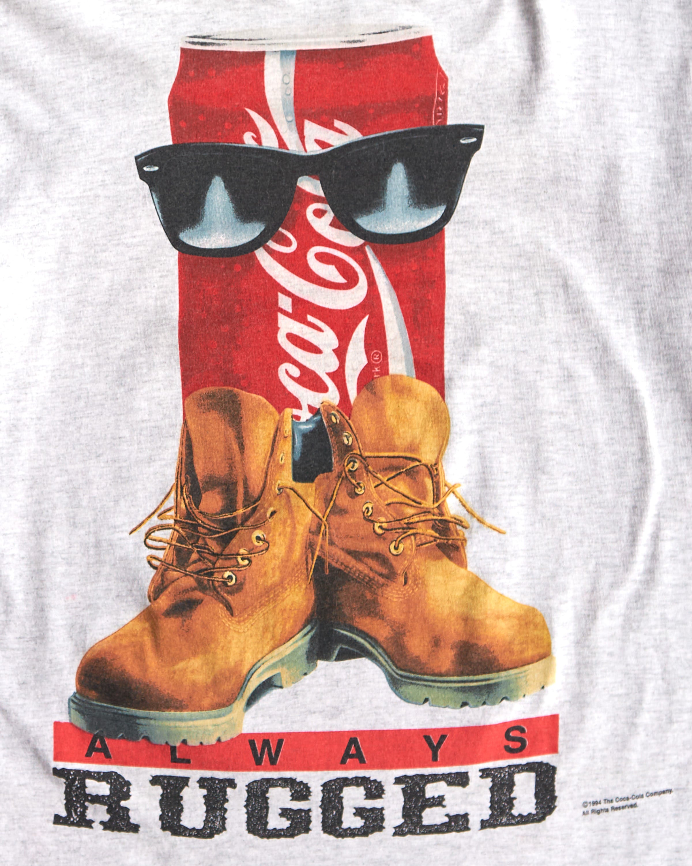 1994 Coca-Cola "Always Rugged" Graphic T-Shirt