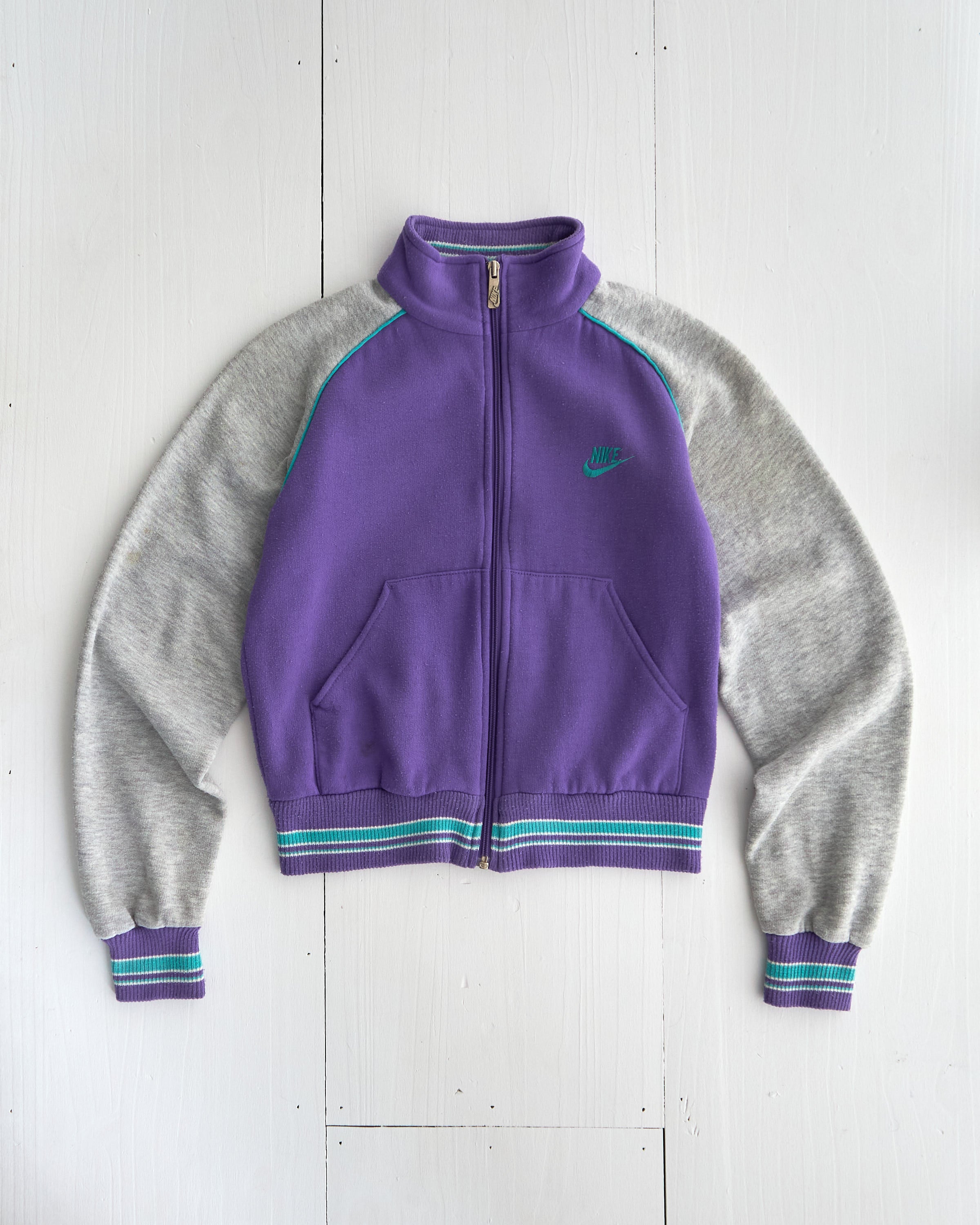 Veste de sport à zip intégral Nike Vintage – Violet et Gris