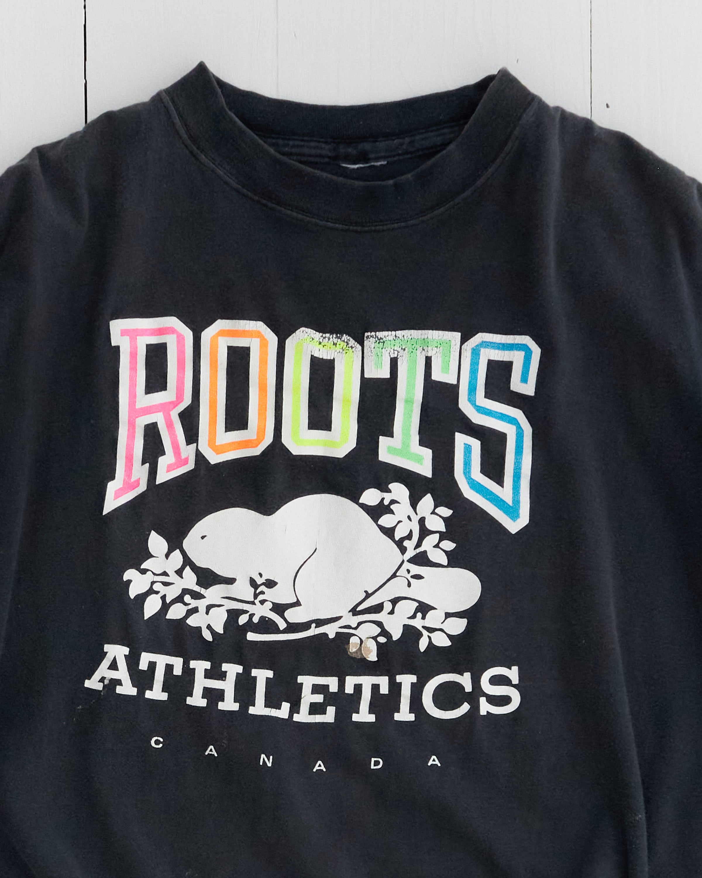 1990's Roots Athletics Canada Faded Boxy T-Shirt
