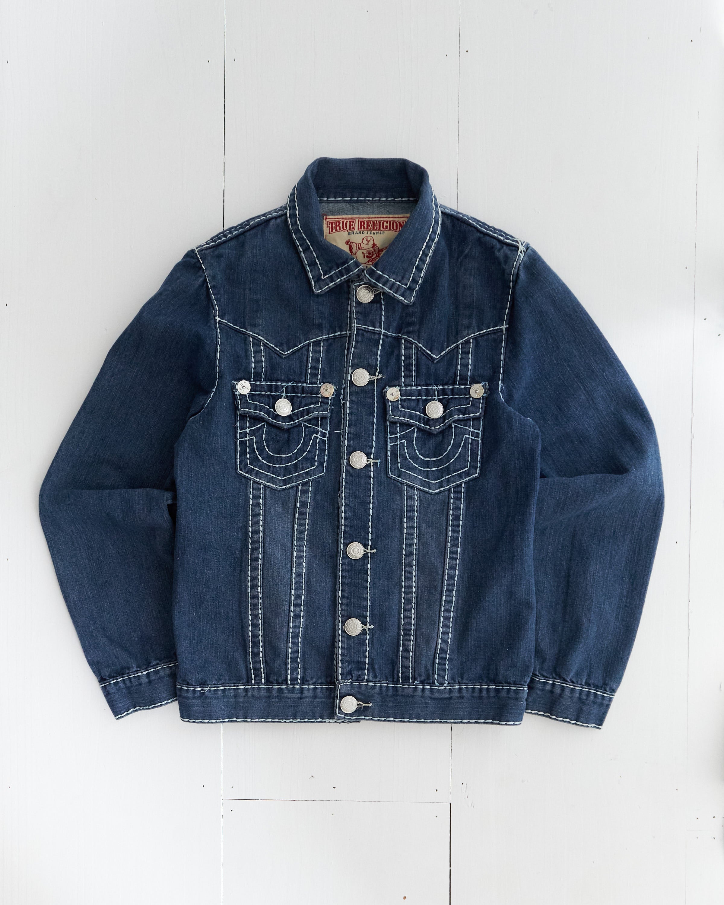 2000's True Religion Dark Wash Denim Jacket