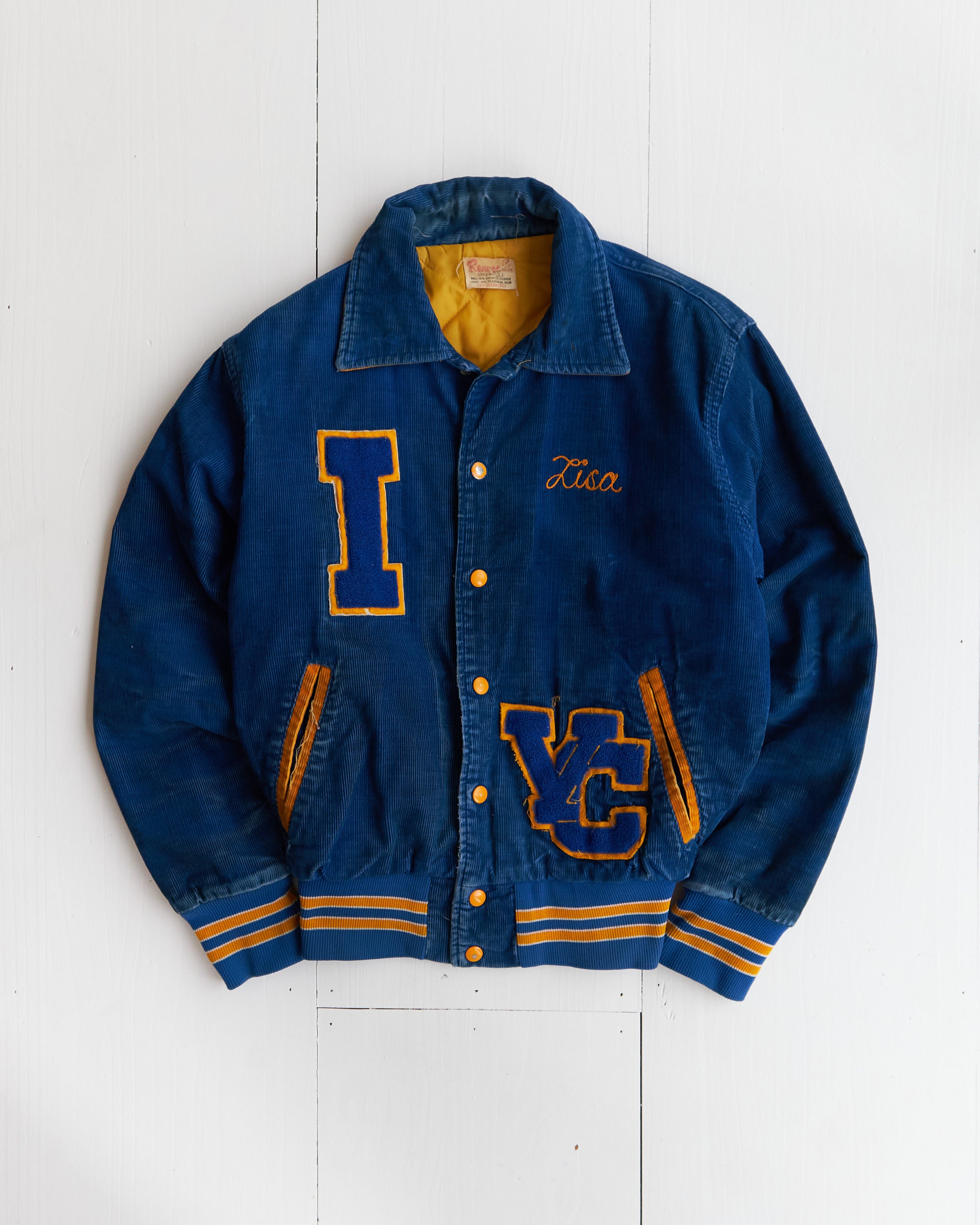 1970's Rennoc Irondequoit Soccer Corduroy Varsity Jacket