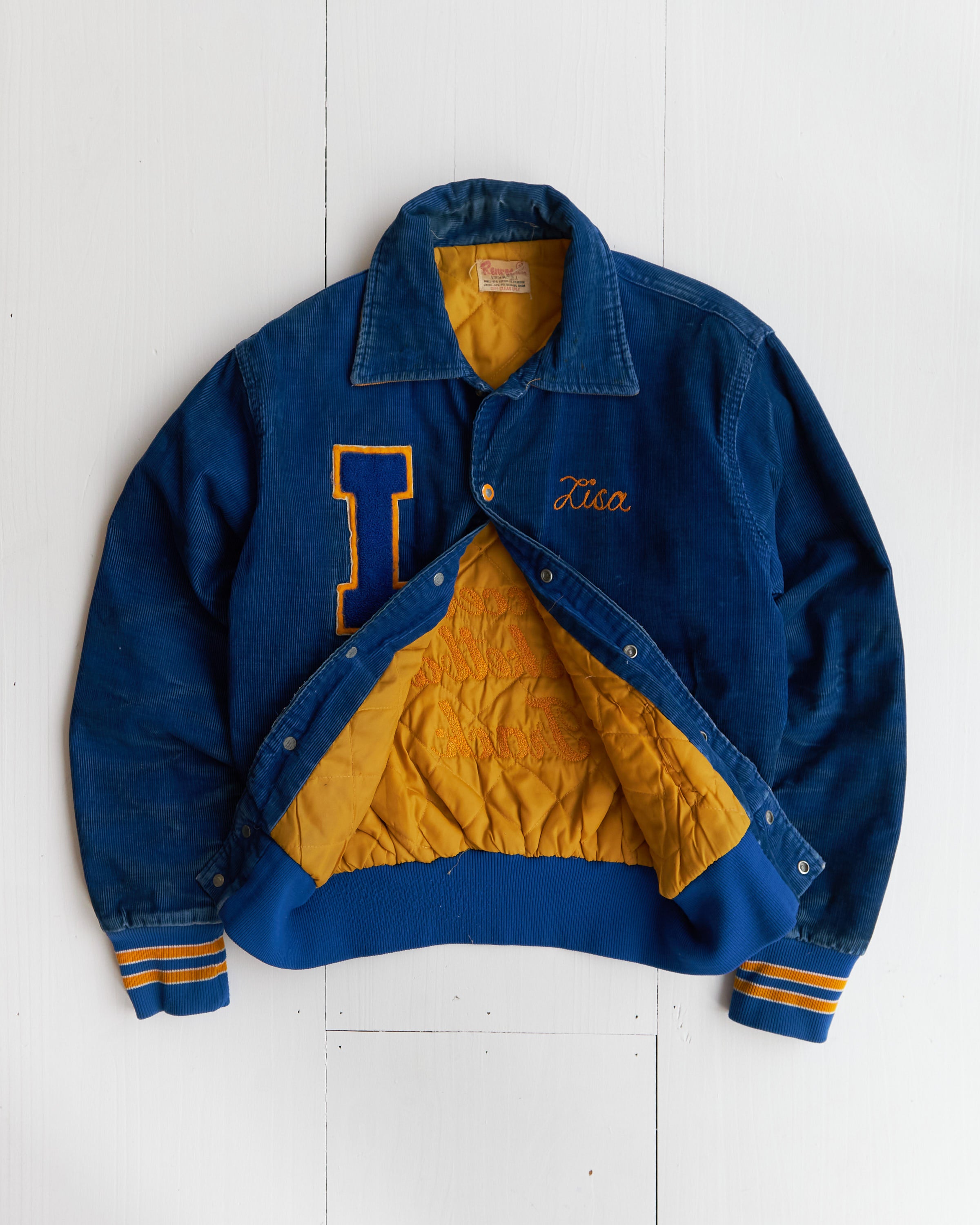 1970's Rennoc Irondequoit Soccer Corduroy Varsity Jacket