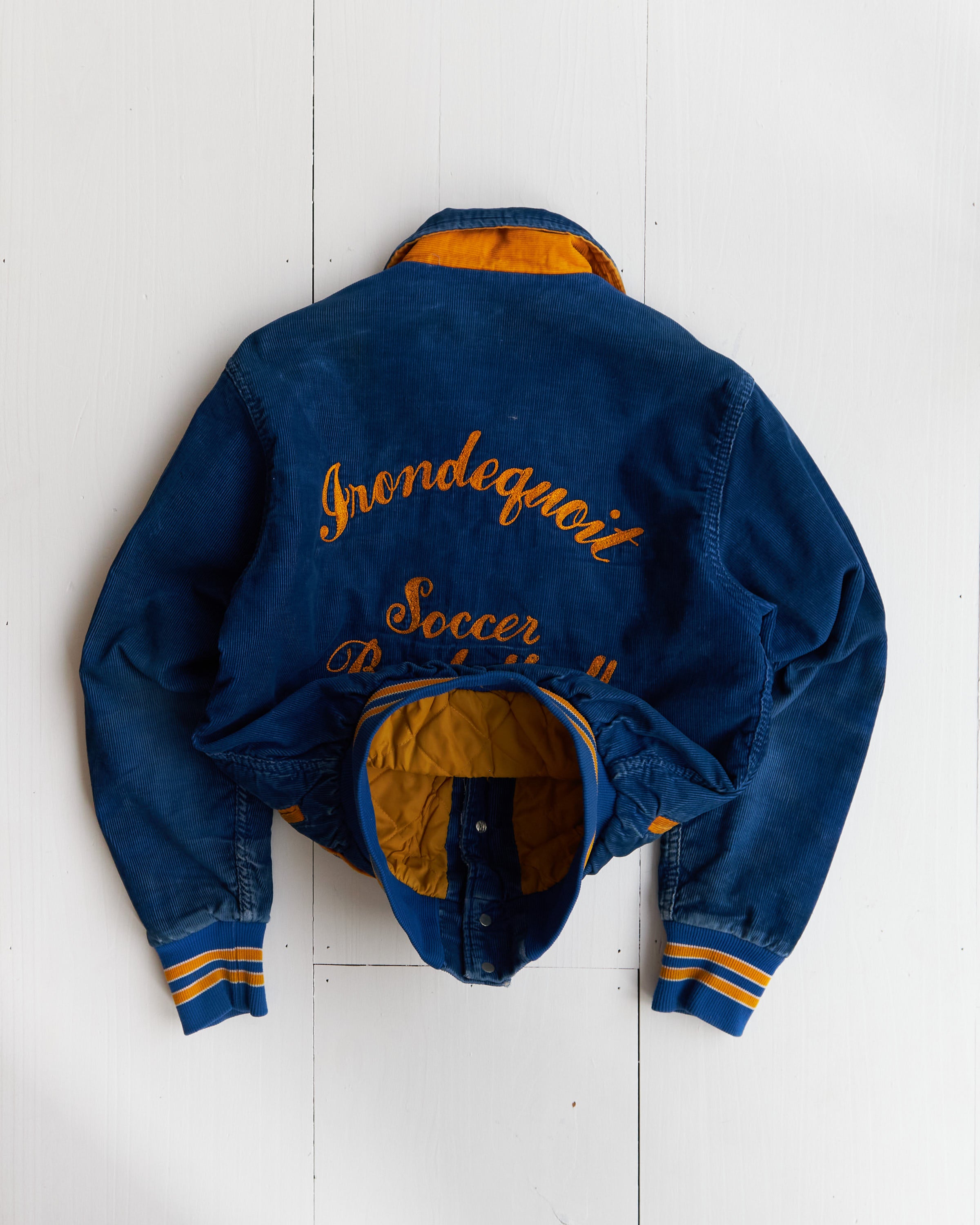 1970's Rennoc Irondequoit Soccer Corduroy Varsity Jacket