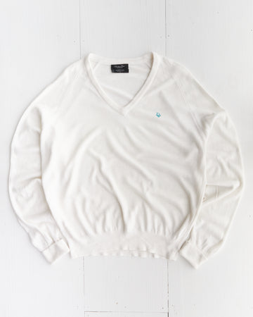 CD Christian Dior White Knit Sweater