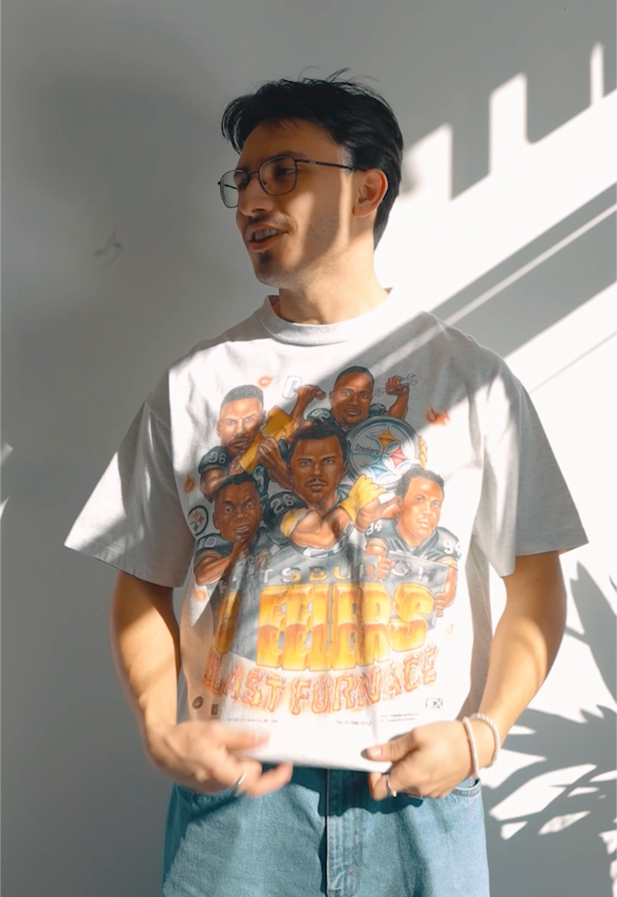 1996 Pittsburgh Steelers Caricature T-Shirt