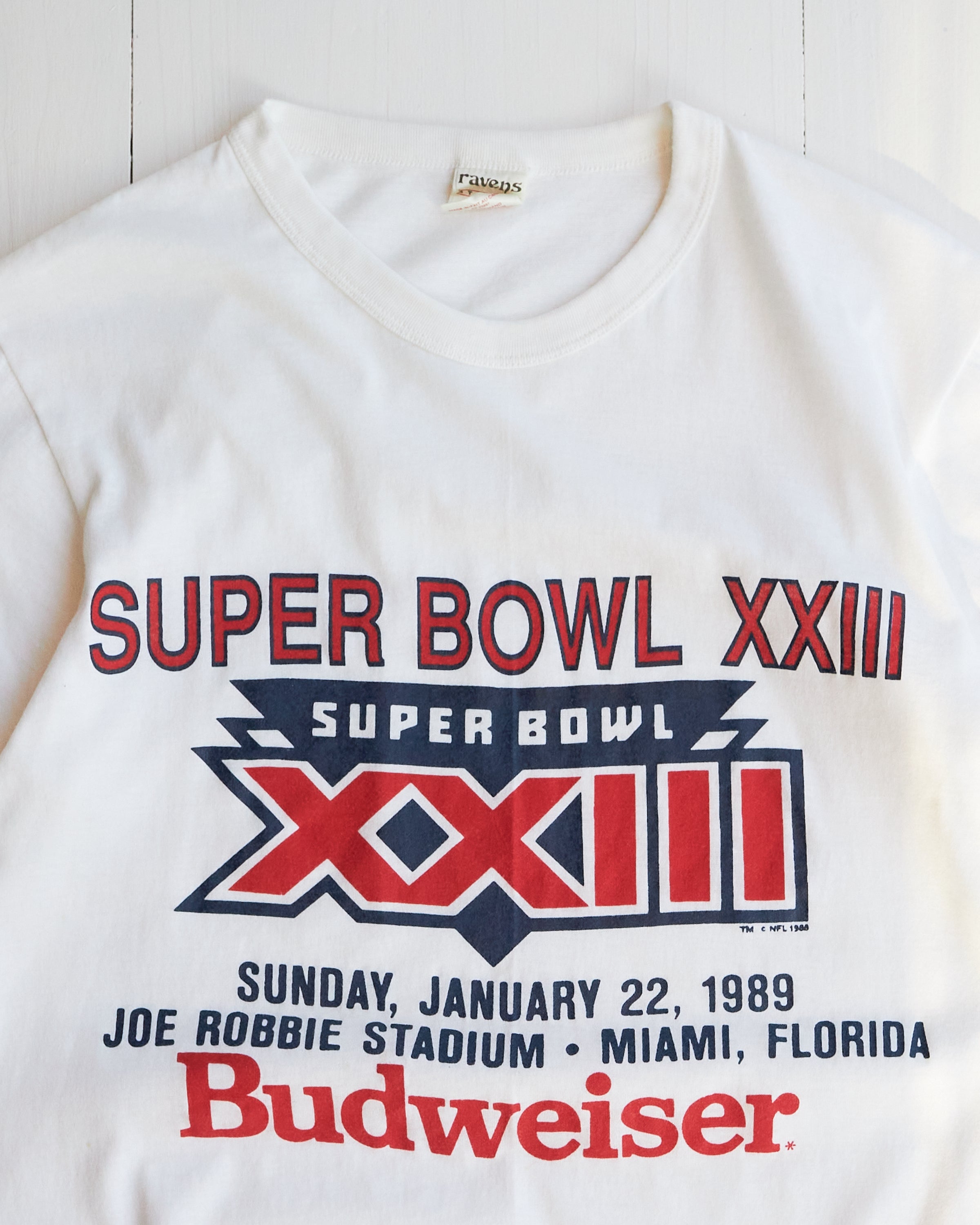 1989 Super Bowl XXIII 49ers vs Bengals Ringer T-shirt