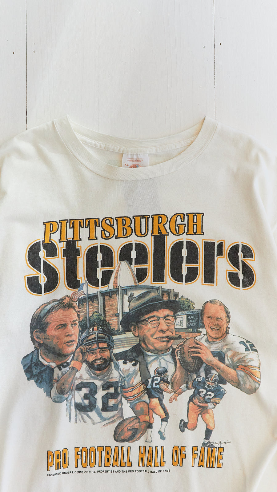 Pittsburgh Steelers Hall Of Fame Caricature T-Shirt