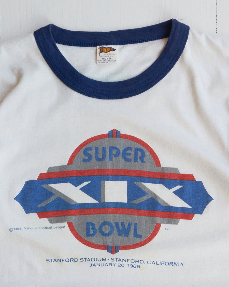 1985 Super Bowl XlX 49ers VS Dolphins Ringer T-Shirt