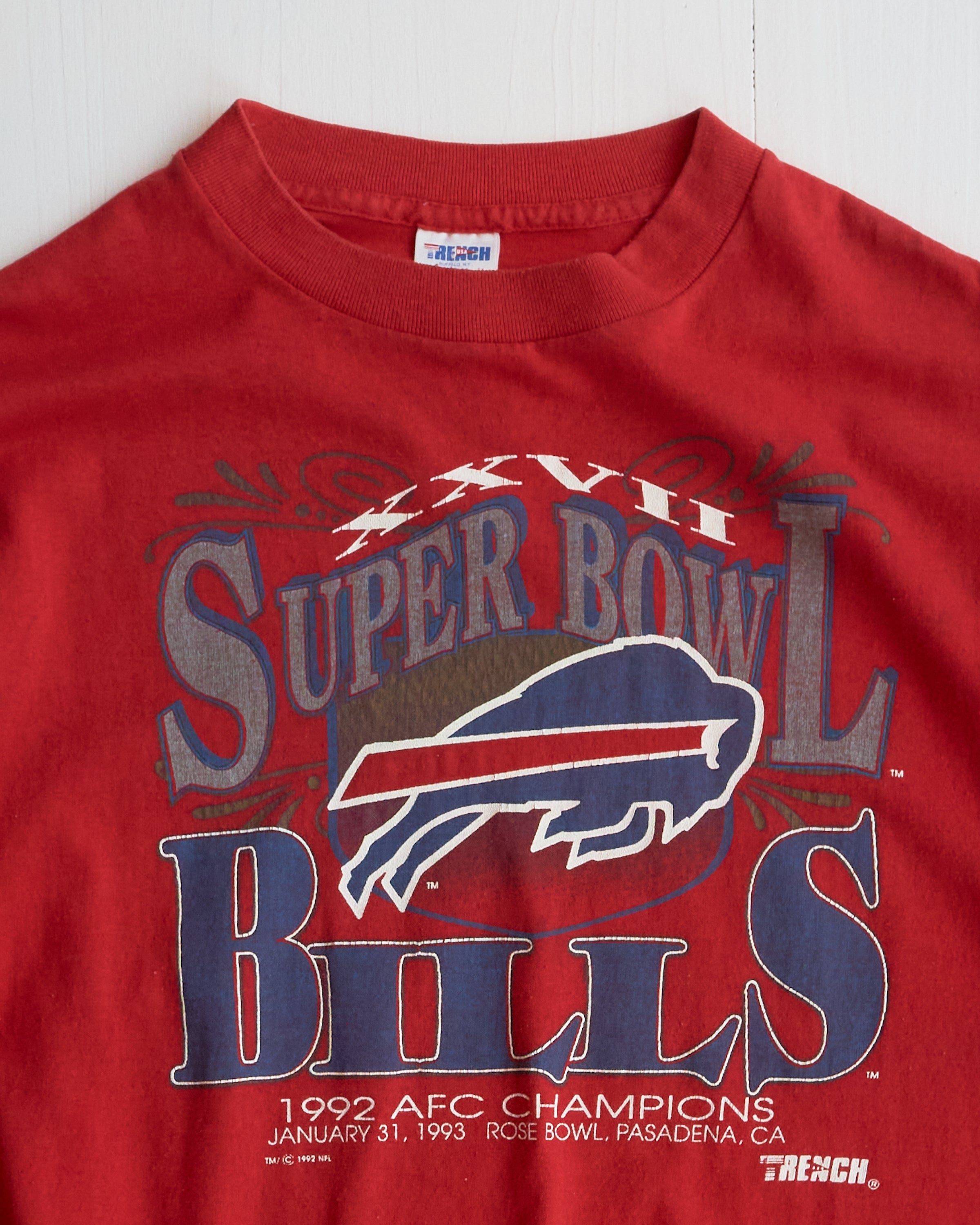 1992 Super Bowl XXVll Buffalo Bills AFC Champions T-shirt