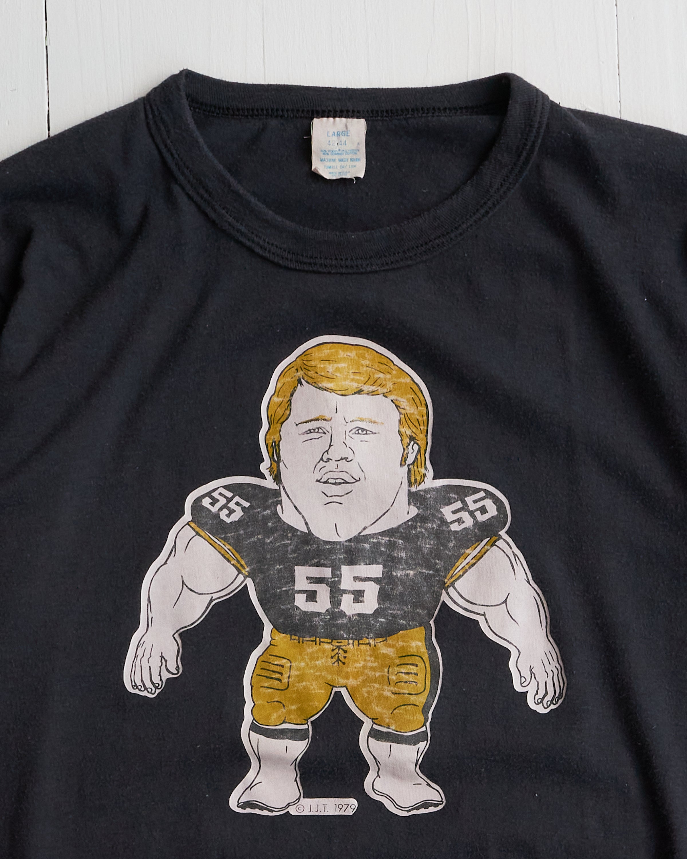 1979 John Kolb NFL Caricature T-shirt