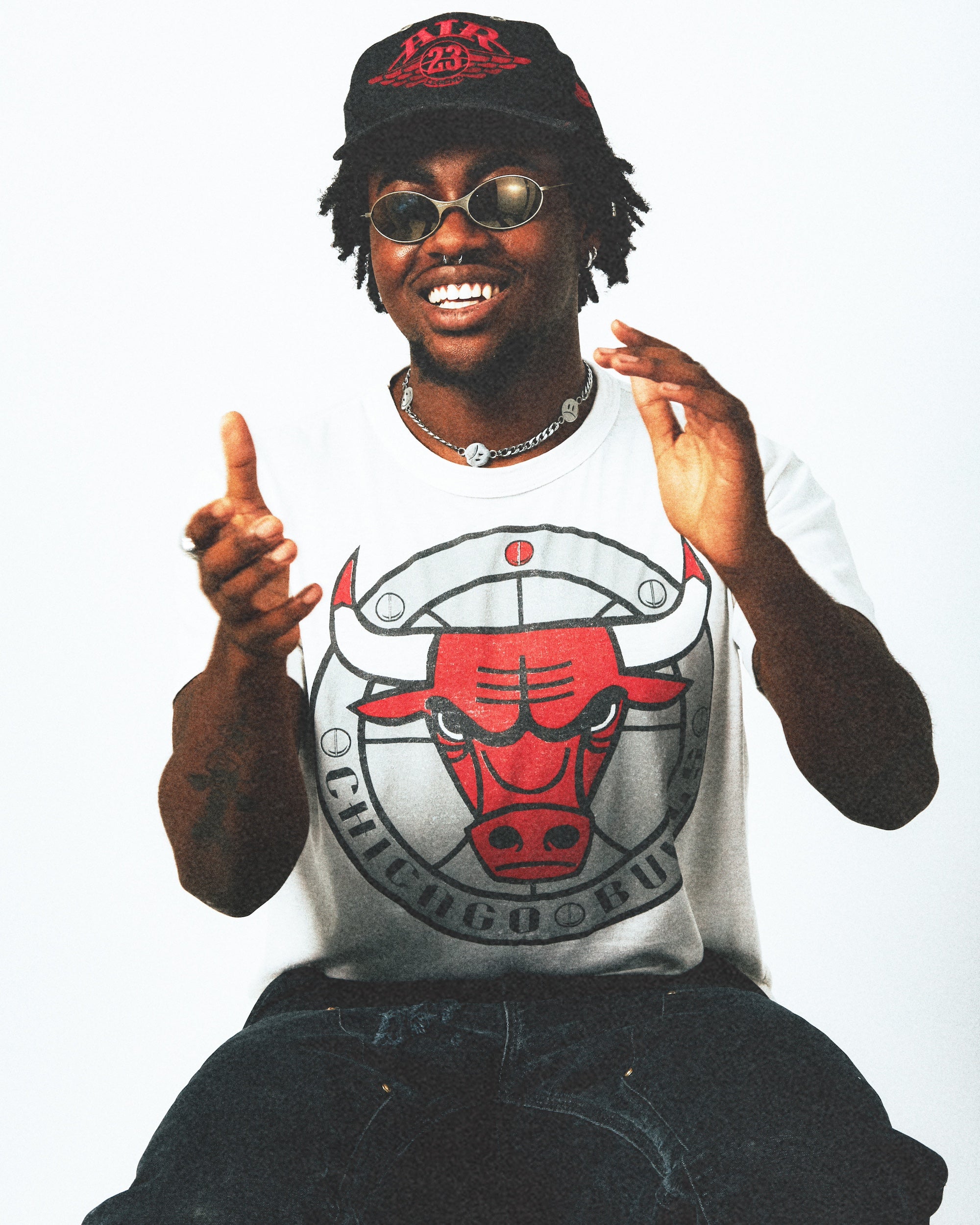 Chicago Bulls Big Logo White T-shirt