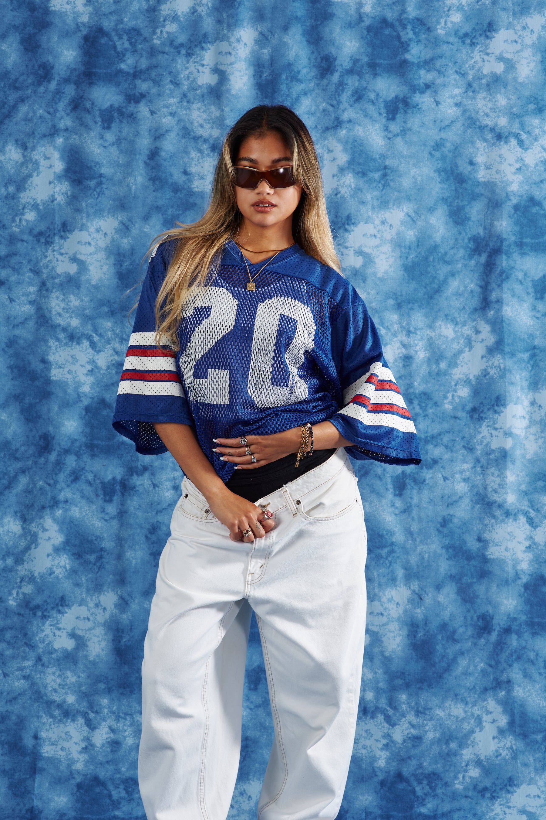 Vintage Harv-Al Athletic Football Jersey in a vintage style from thrift store Twise Studio