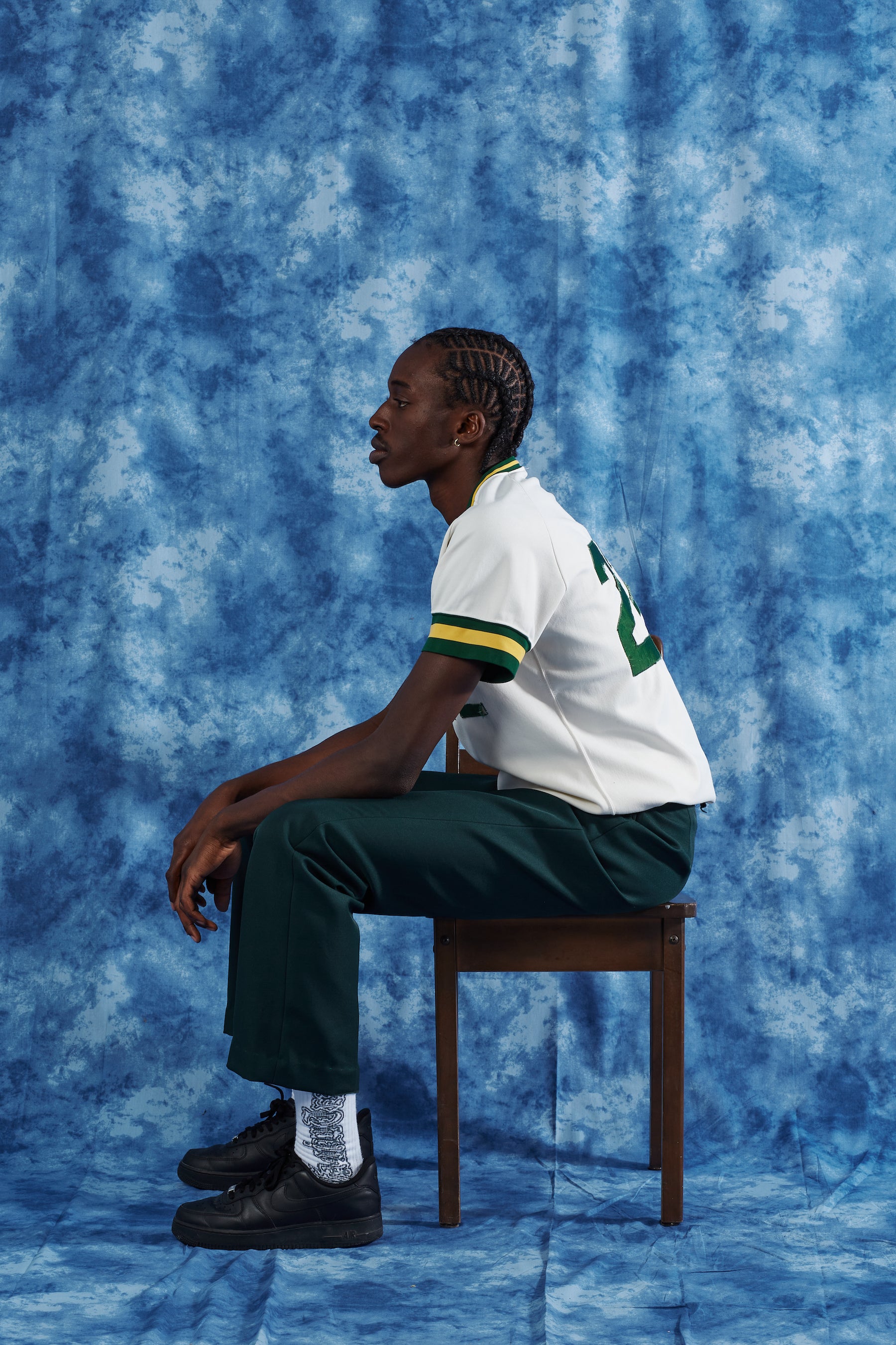 60's Vintage Wilson Authentic Boston Jersey in a vintage style from thrift store Twise Studio