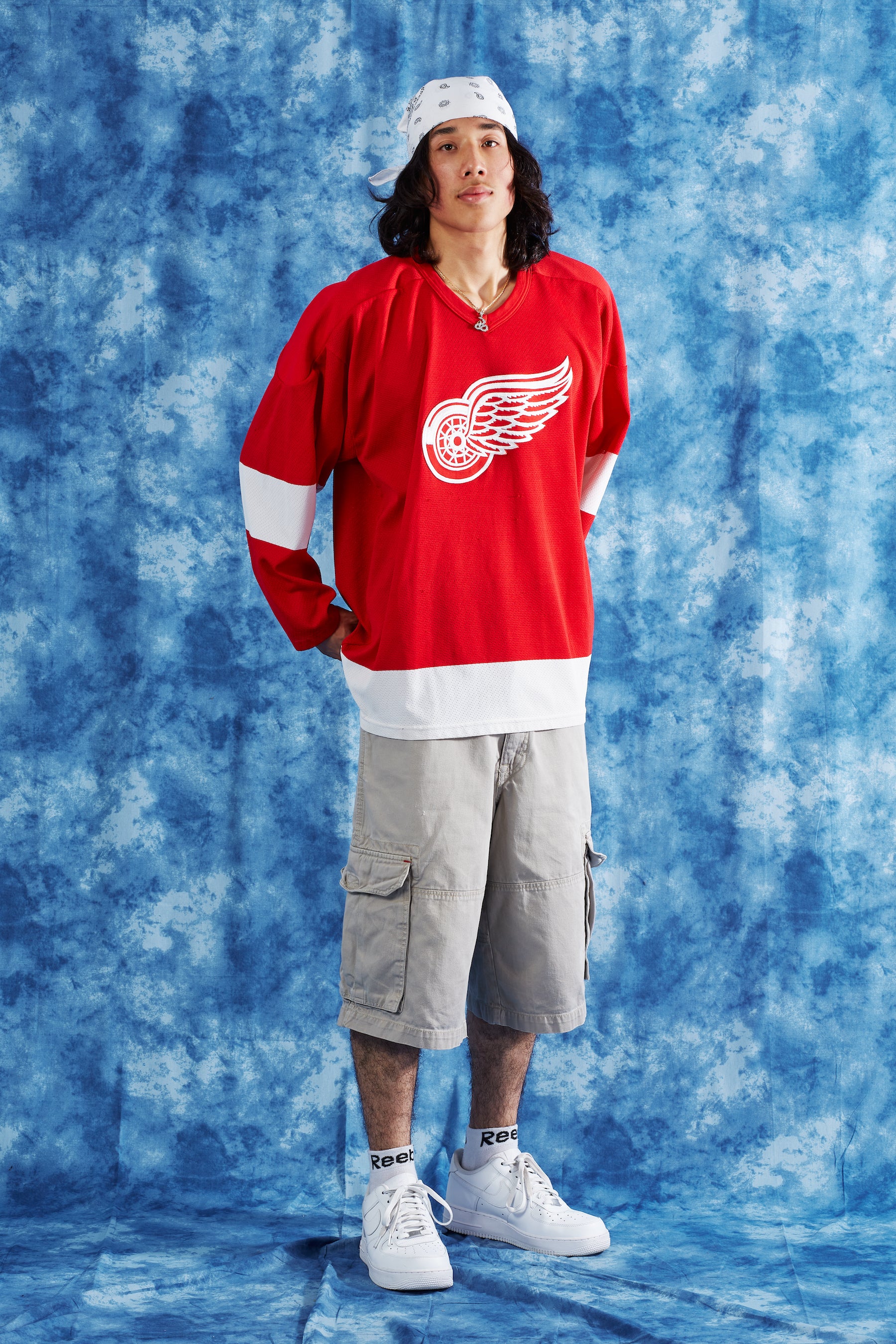 80's Detroit Red Wings Jersey in a vintage style from thrift store Twise Studio