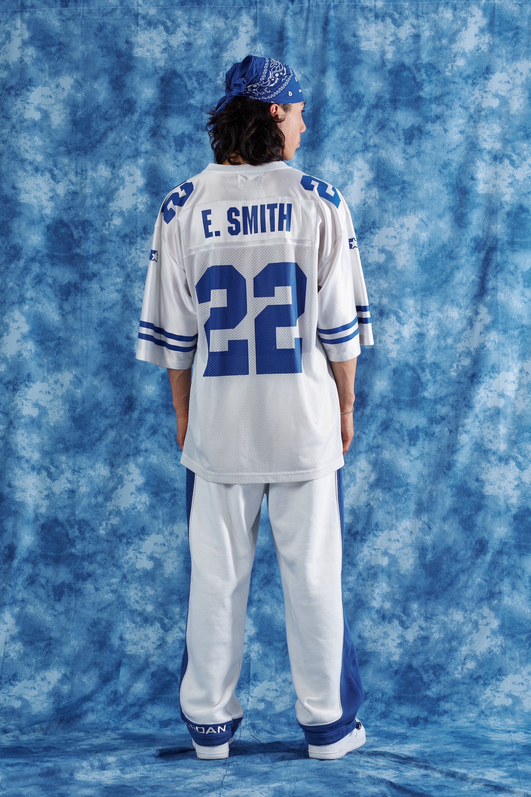 Early 2000's Starter Emmith Smith Cowboys Jersey in a vintage style from thrift store Twise Studio