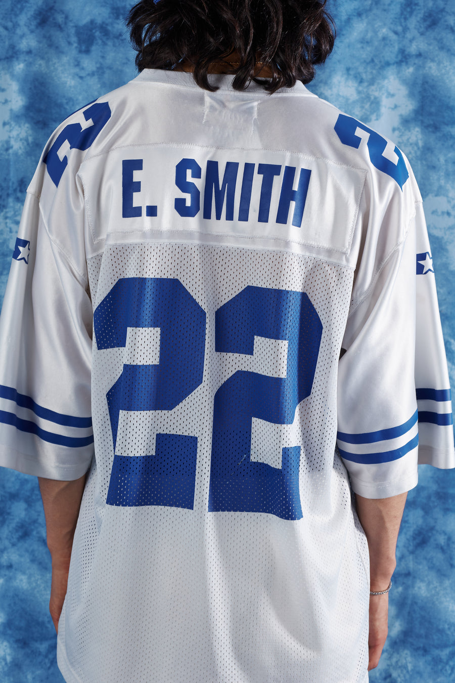 Early 2000's Starter Emmith Smith Cowboys Jersey in a vintage style from thrift store Twise Studio