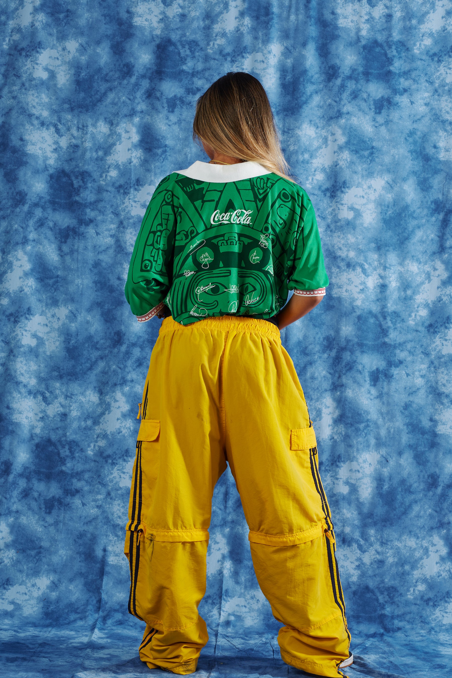 Late 90's Mexico World Cup Soccer Jersey in a vintage style from thrift store Twise Studio