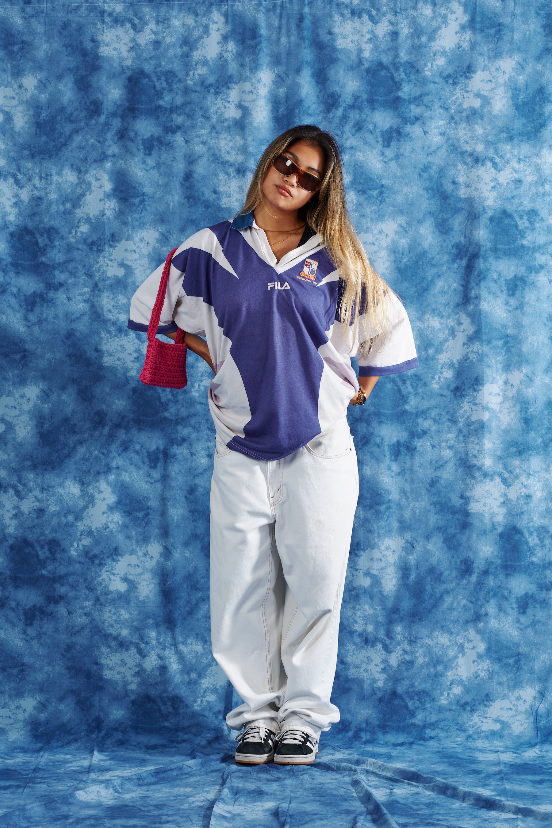 Late 90's Fila High School Soccer Jersey in a vintage style from thrift store Twise Studio