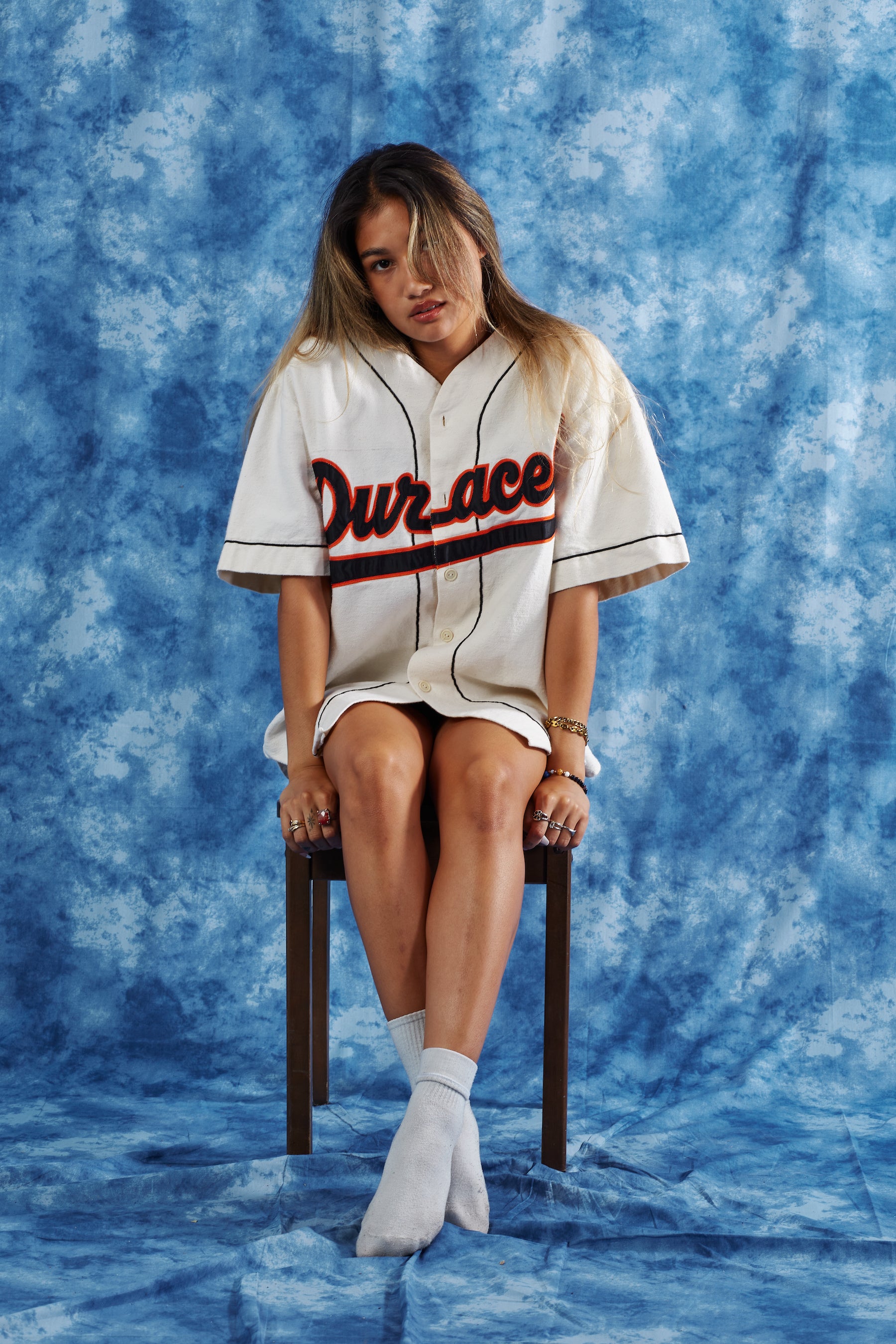 Early 1990's Duracell Baseball Jersey in a vintage style from thrift store Twise Studio