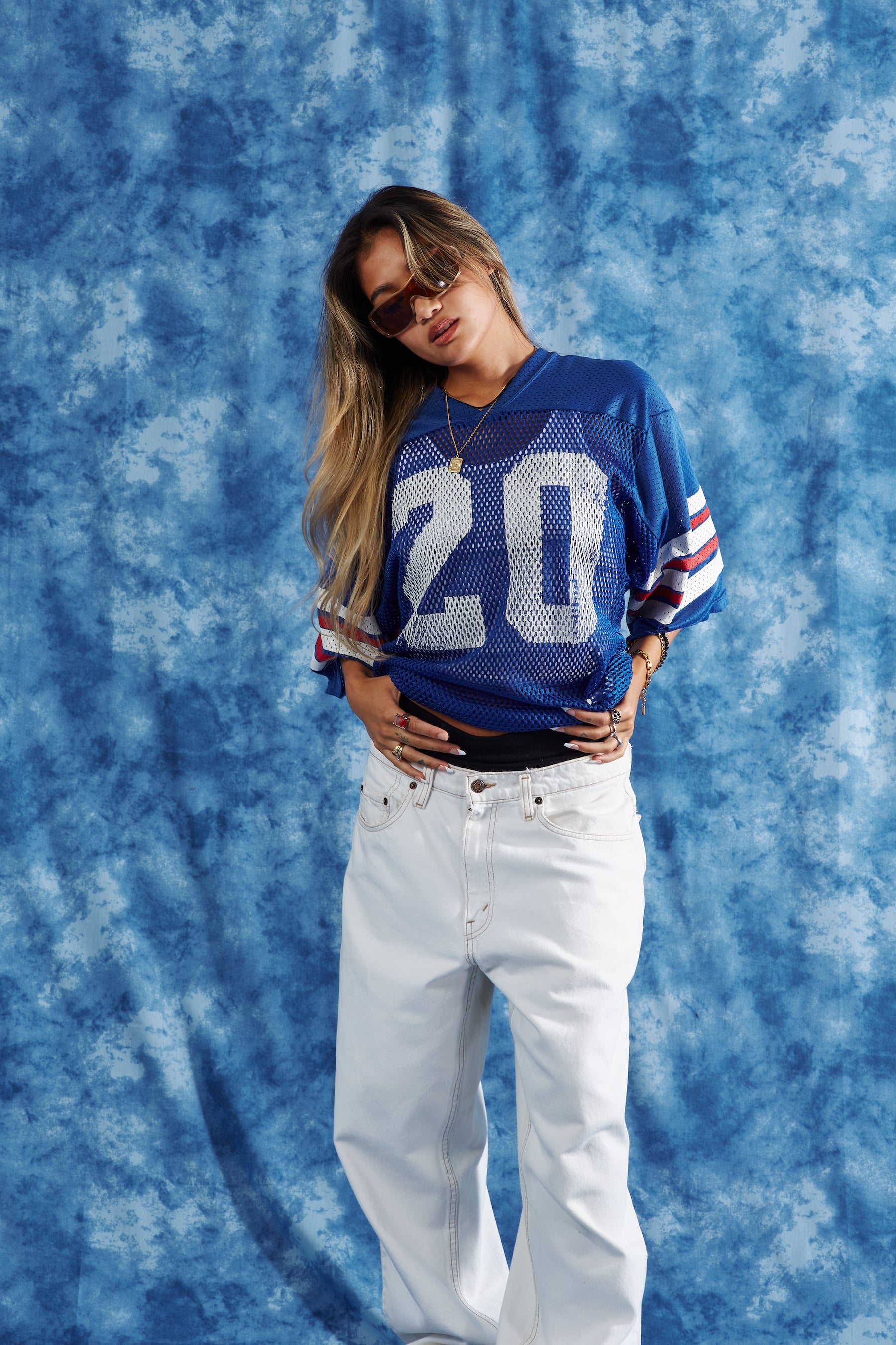 Vintage Harv-Al Athletic Football Jersey in a vintage style from thrift store Twise Studio