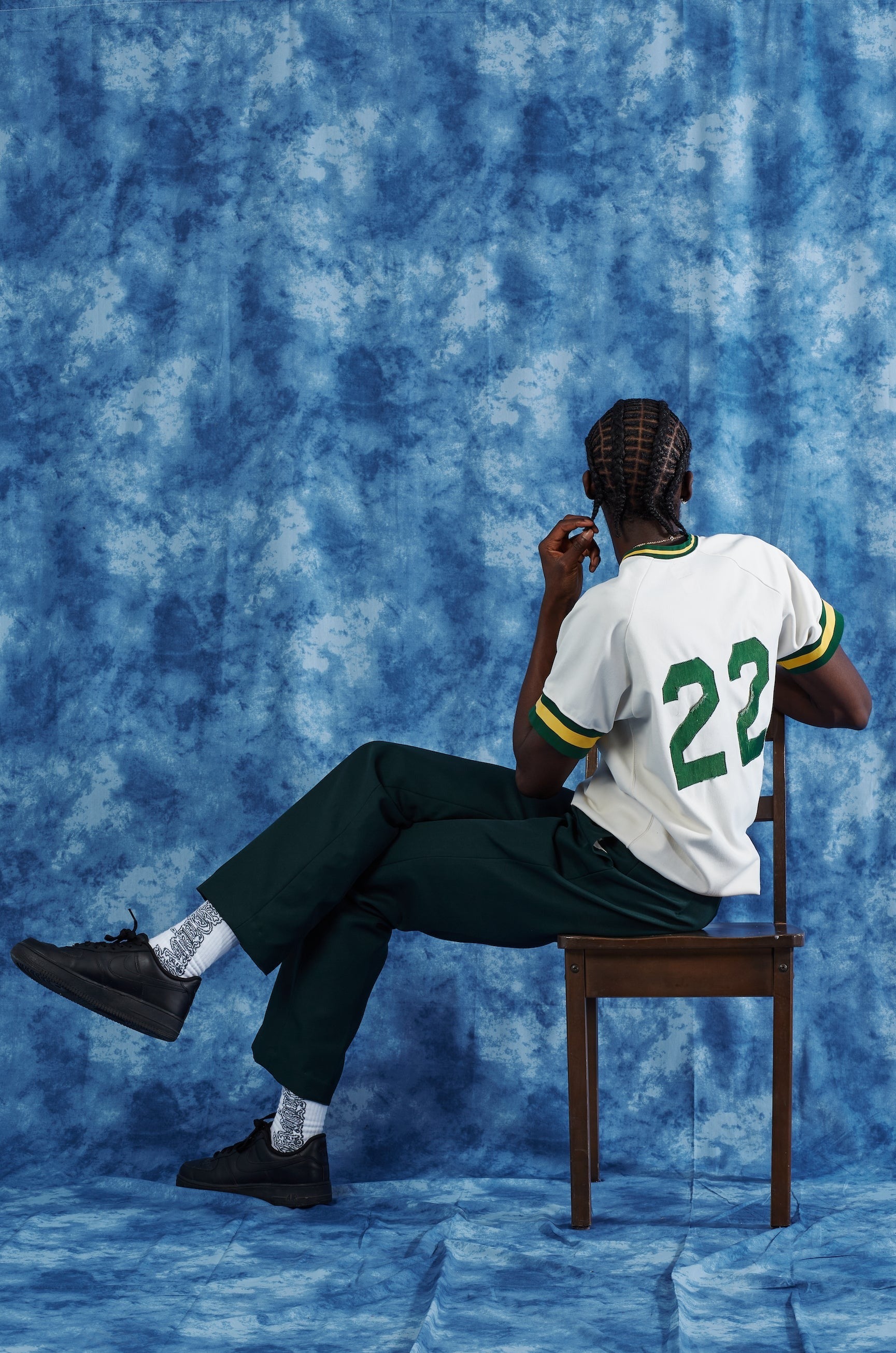 60's Vintage Wilson Authentic Boston Jersey in a vintage style from thrift store Twise Studio