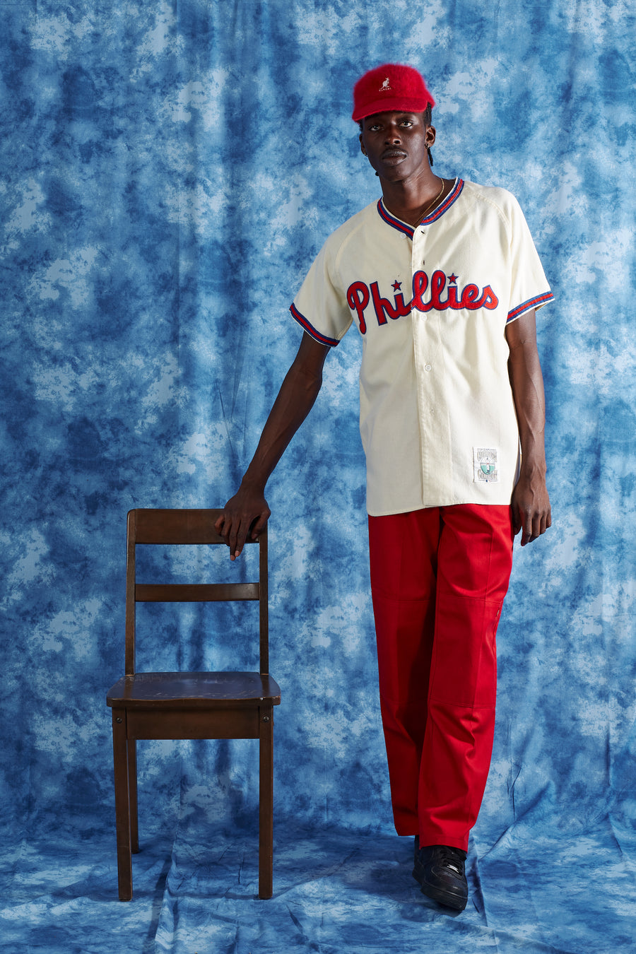 Vintage Authentic Mitchell & Ness Phillies Richie Ashburn Jersey in a vintage style from thrift store Twise Studio