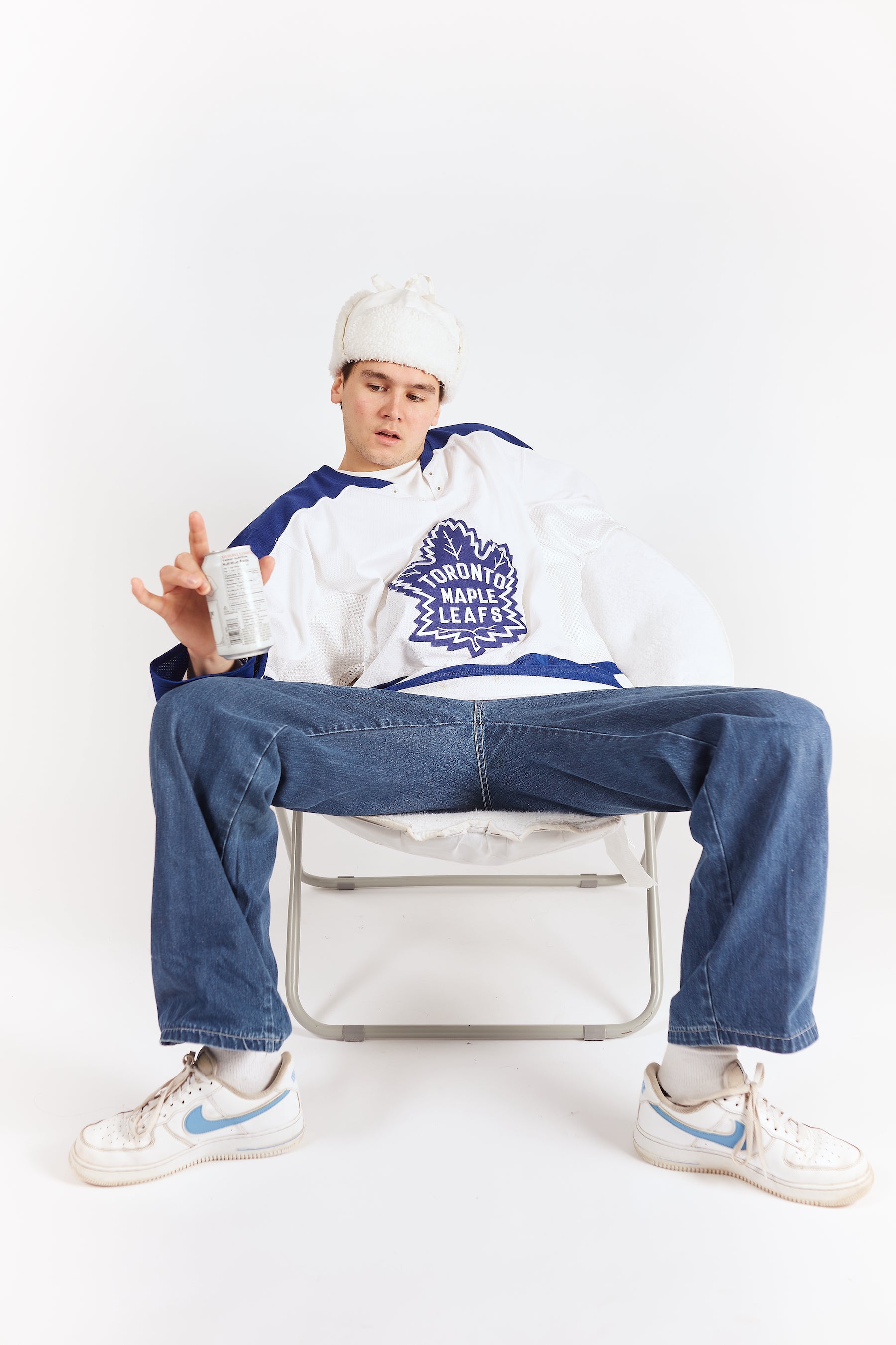 Vintage Toronto Maple Leafs CCM Hockey Jersey in a vintage style from thrift store Twise Studio