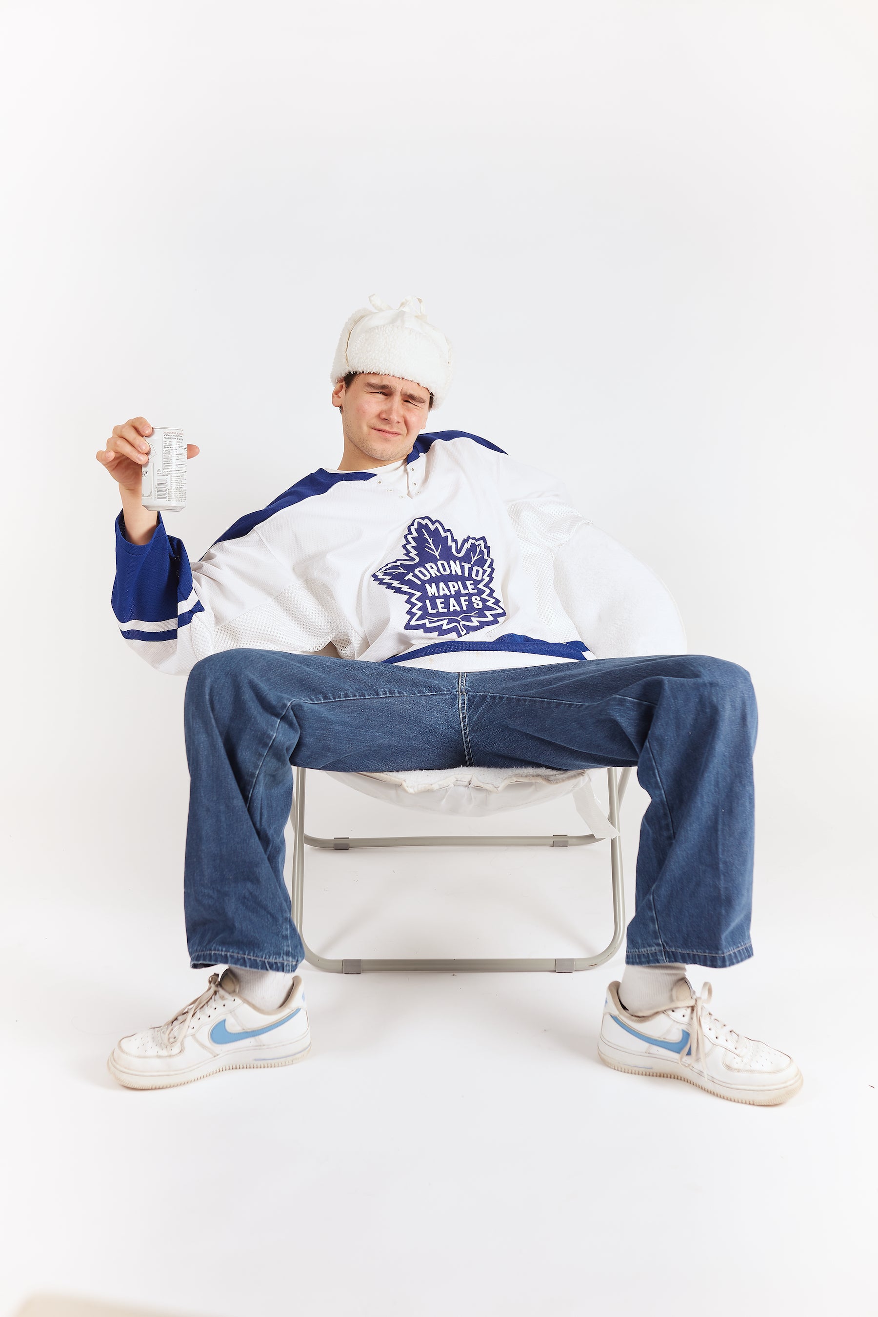 Vintage Toronto Maple Leafs CCM Hockey Jersey in a vintage style from thrift store Twise Studio