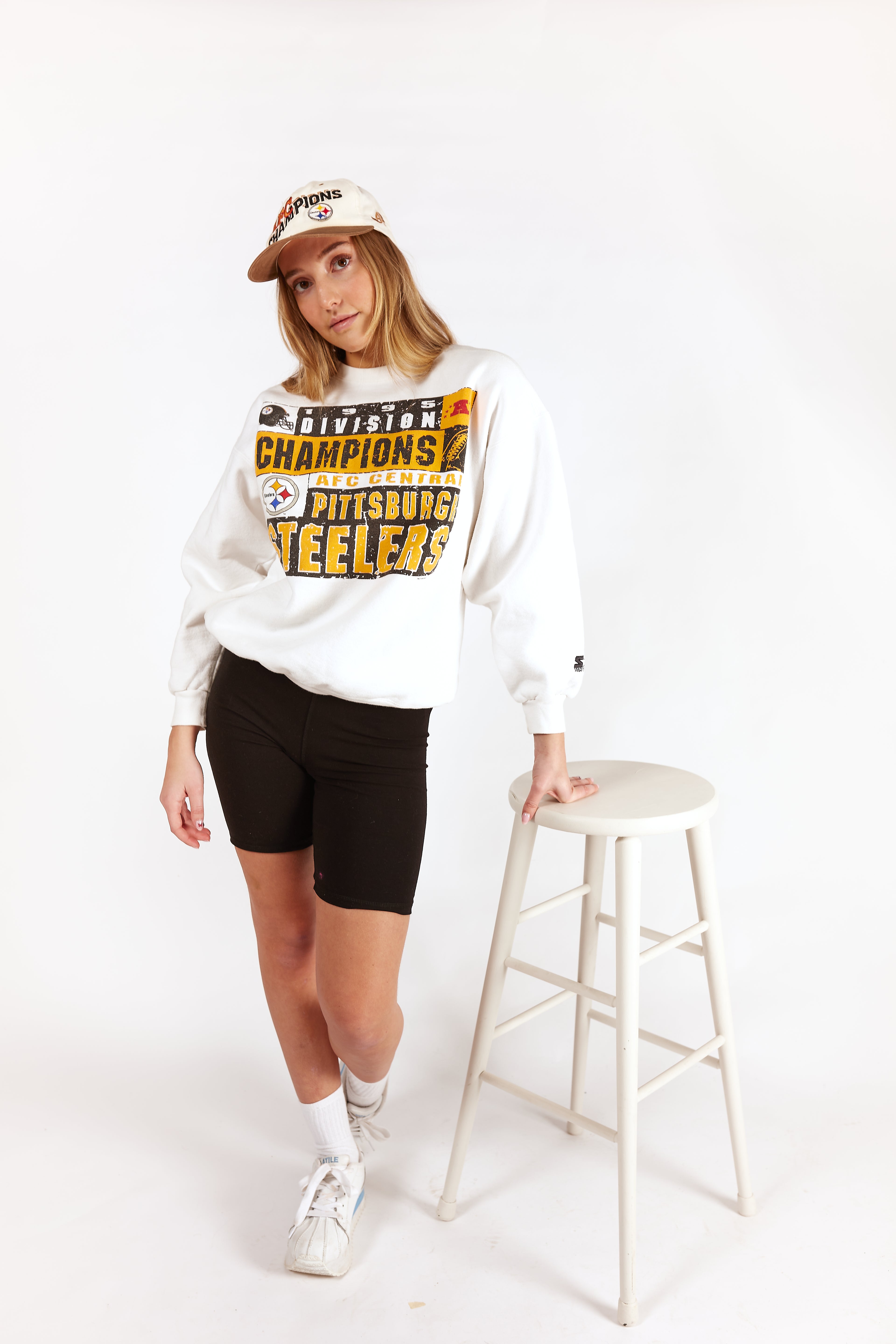 1995 Starter Pittsburgh Steelers Champions Crewneck