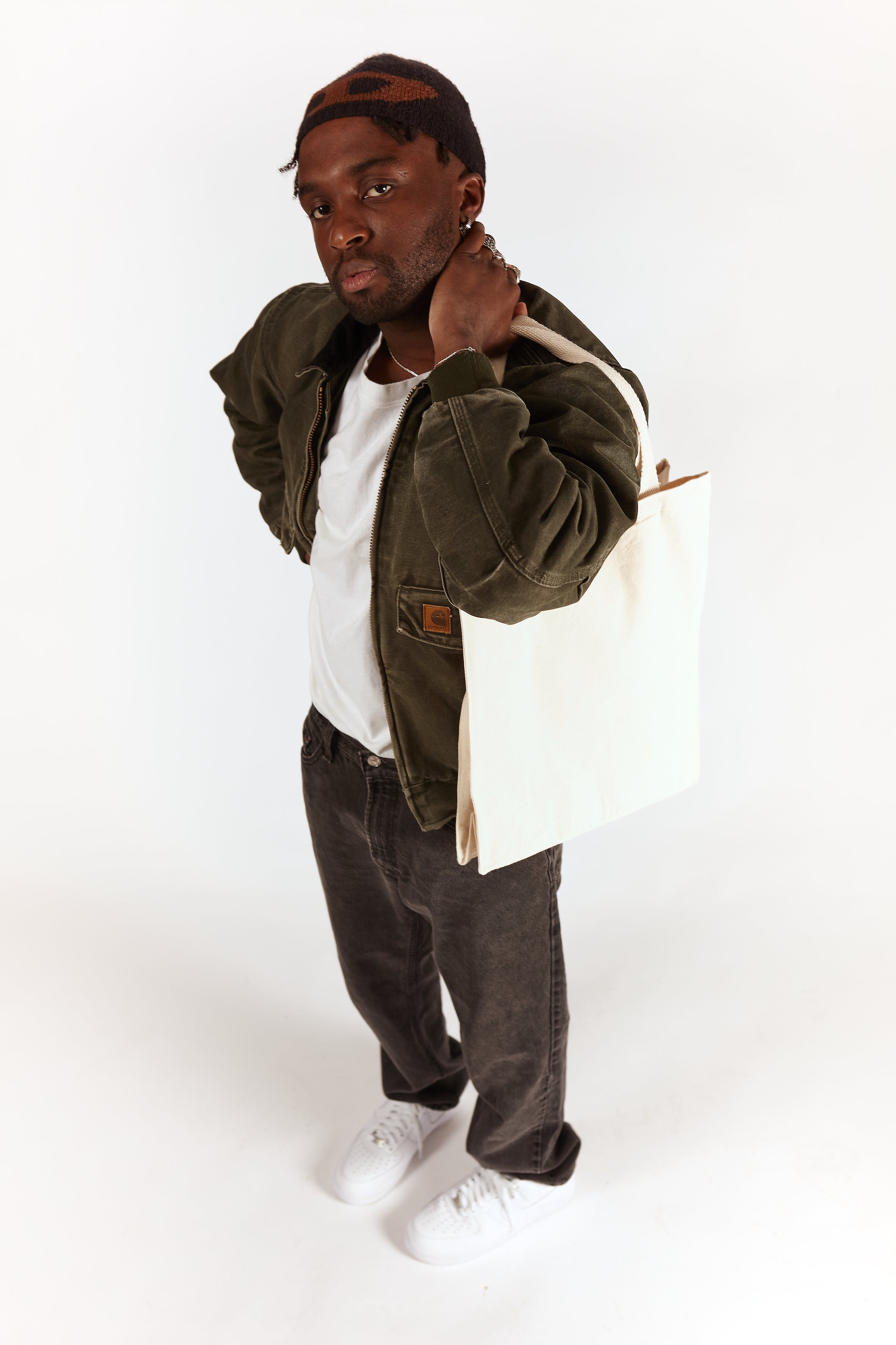 Carhartt Dark Green Faded Lined Jacket